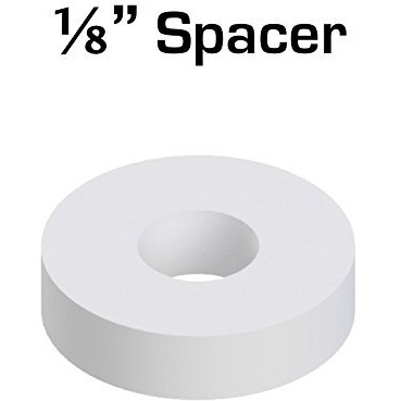 Robosource Nylon Spacer 1/8Inches Thick  1/2Inches Od 0.194Inches Id  50 Pack For Vex Robotics