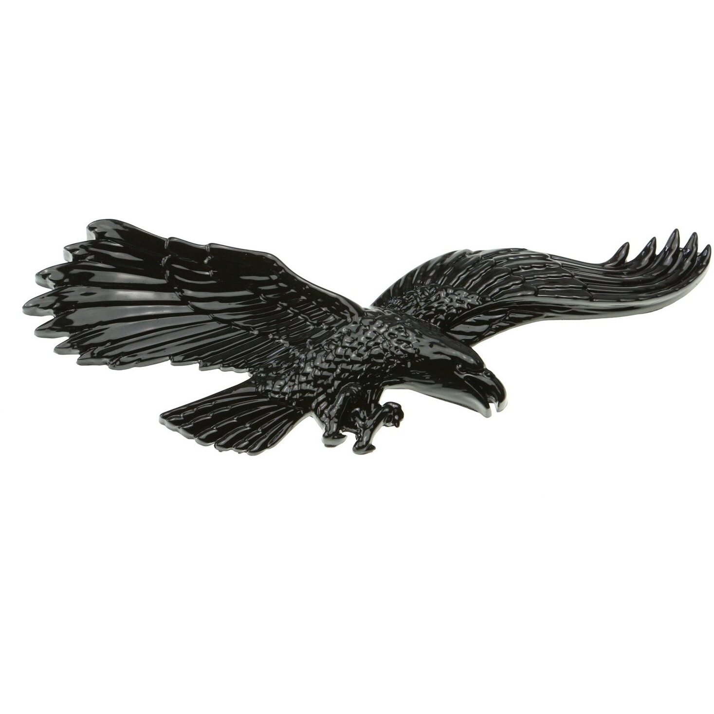 Flying Eagle 3D Car Motorcycle Emblem (Black)