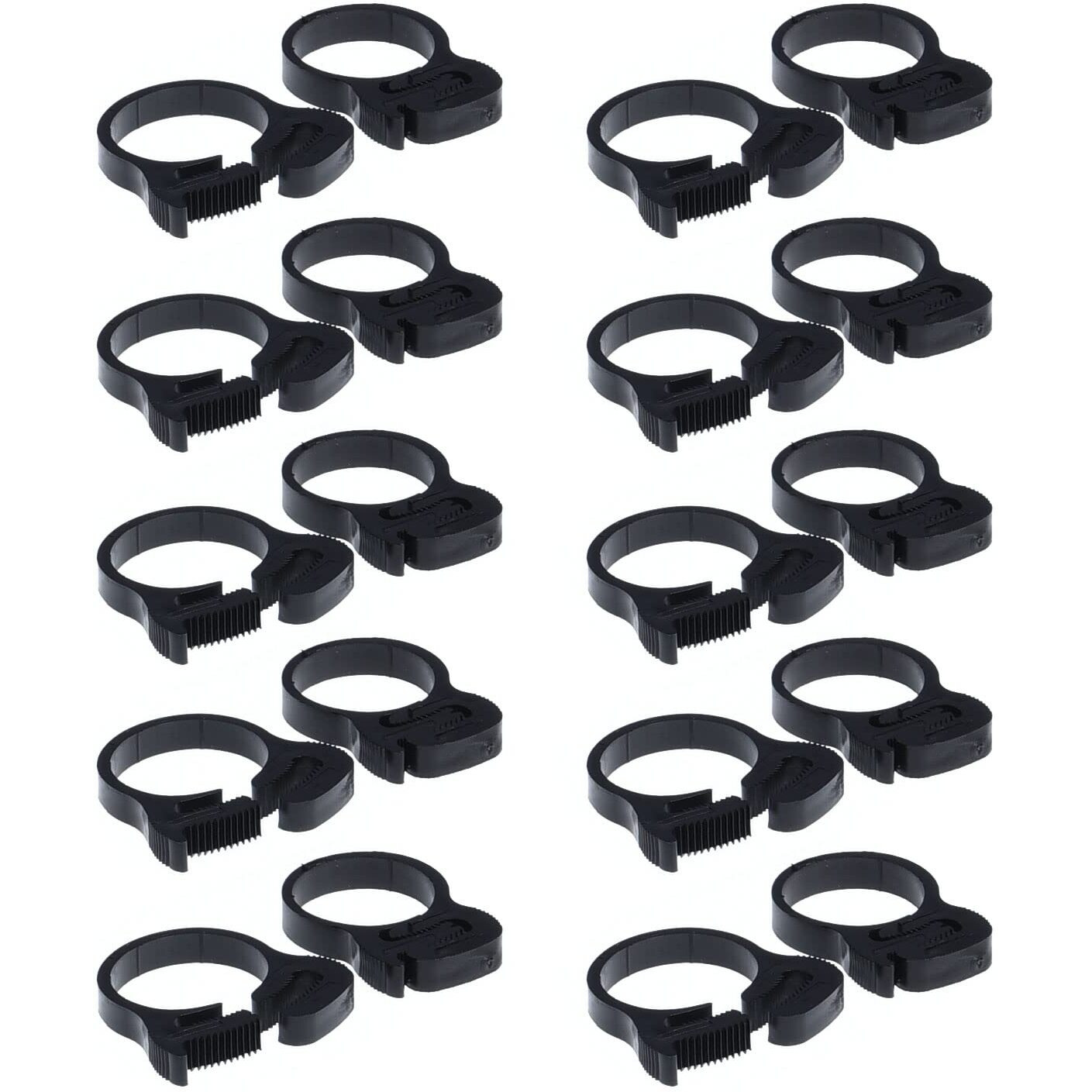 Double Gripping Nylon Hose Clamps  Snap Grip Nylon Plastic Hose Clamps (25.5-27.5Mm (1Inch)  20Pack)