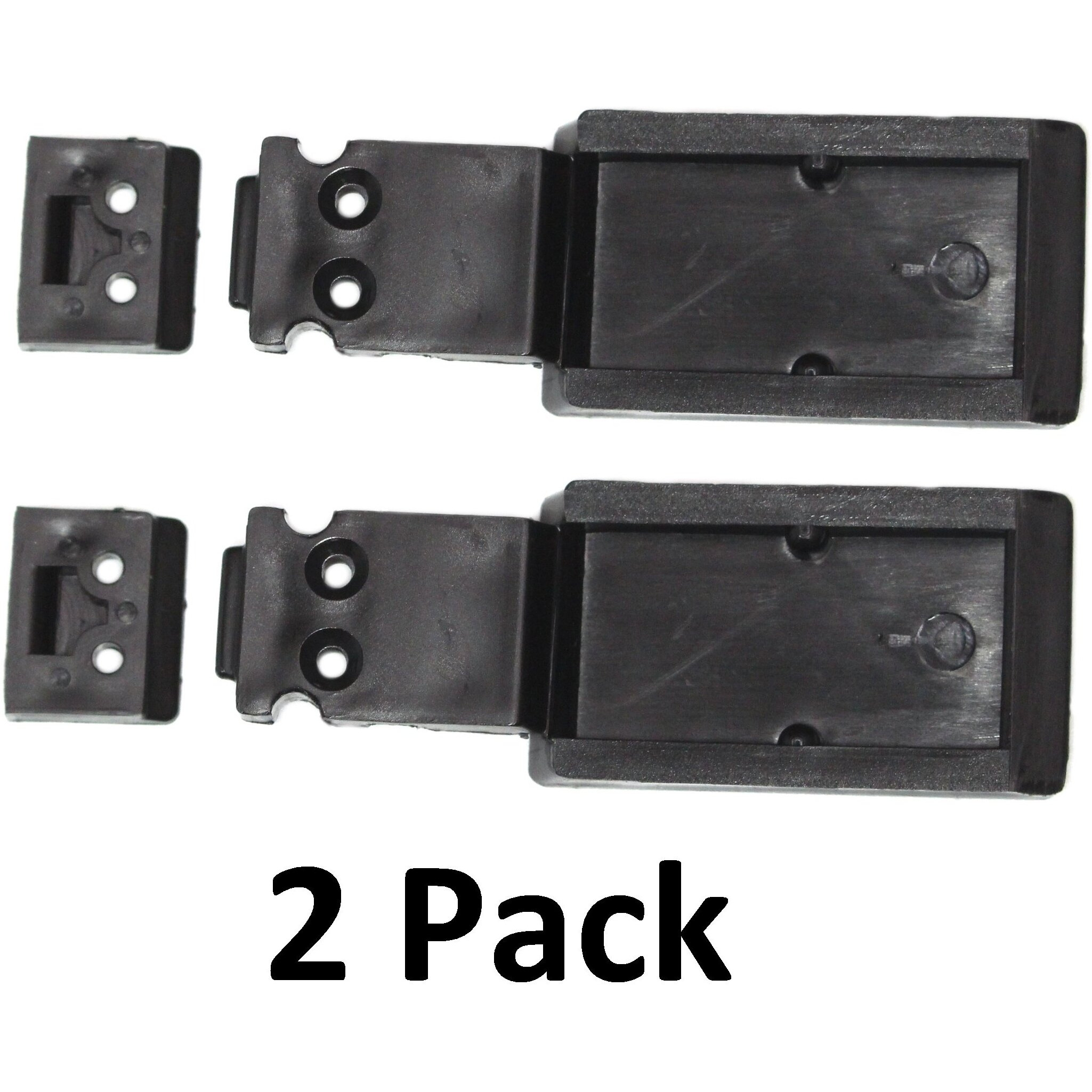 Jsp Manufacturing Aftermarket Rear Sliding Glass Window Lock Latch Replacement Compatible With Chevy Gmc Truck 88-98 (2Pack)