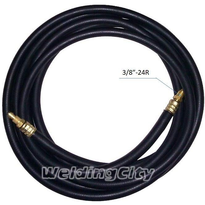 Weldingcity 150 Amp Power Cable Hose 57Y01R (12.5-Ft Rubber) 1-Piece Style For Air-Cooled Tig Welding Torch 9 And 17 From Weldcraft Lincoln Miller Esab