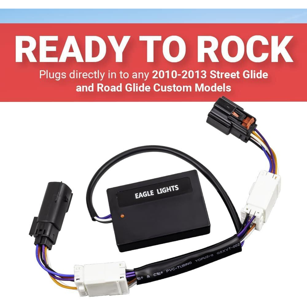 Eagle Equalizer Plug And Play Load Equalizer And Stabilizer For 2010-2013 Harley Davidson Motorcycle Street Glide And Road Glide Led Turn Signals