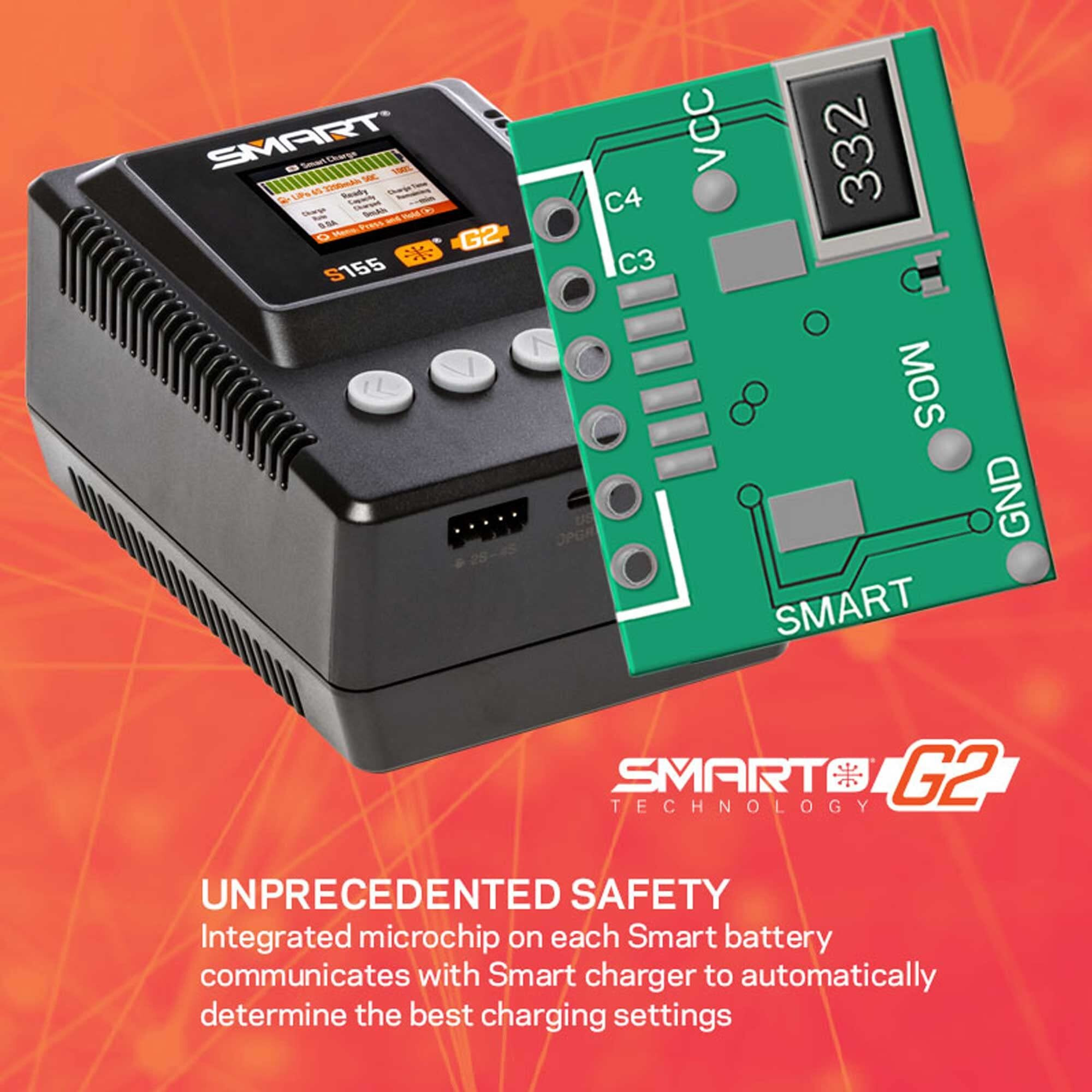 Spektrum S155 G2 1X55W Ac Smart Charger  Spmxc2050