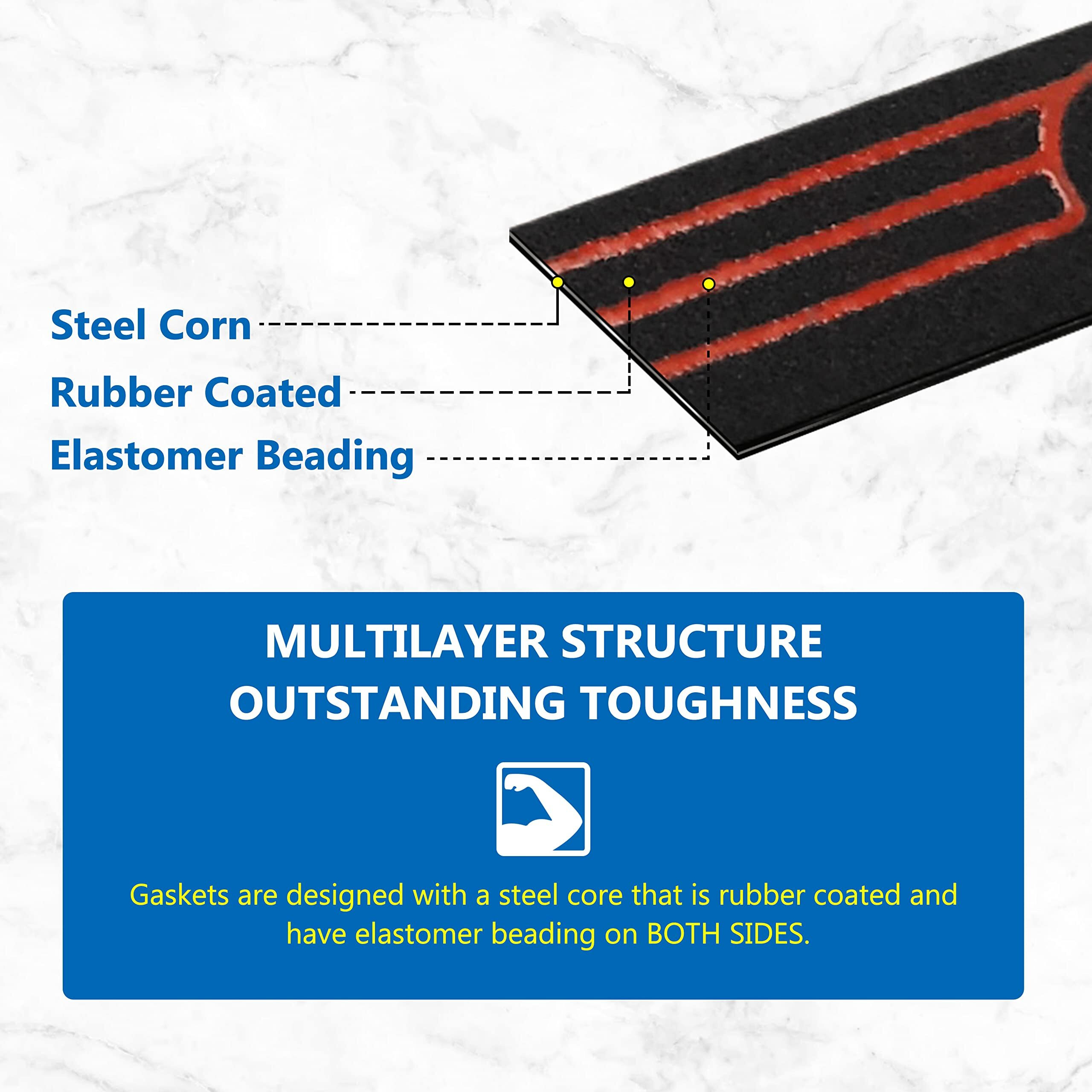 Llr-D044 Differential Cover Gasket Replacement For Dana 44 Axles Drivetrain Sealing