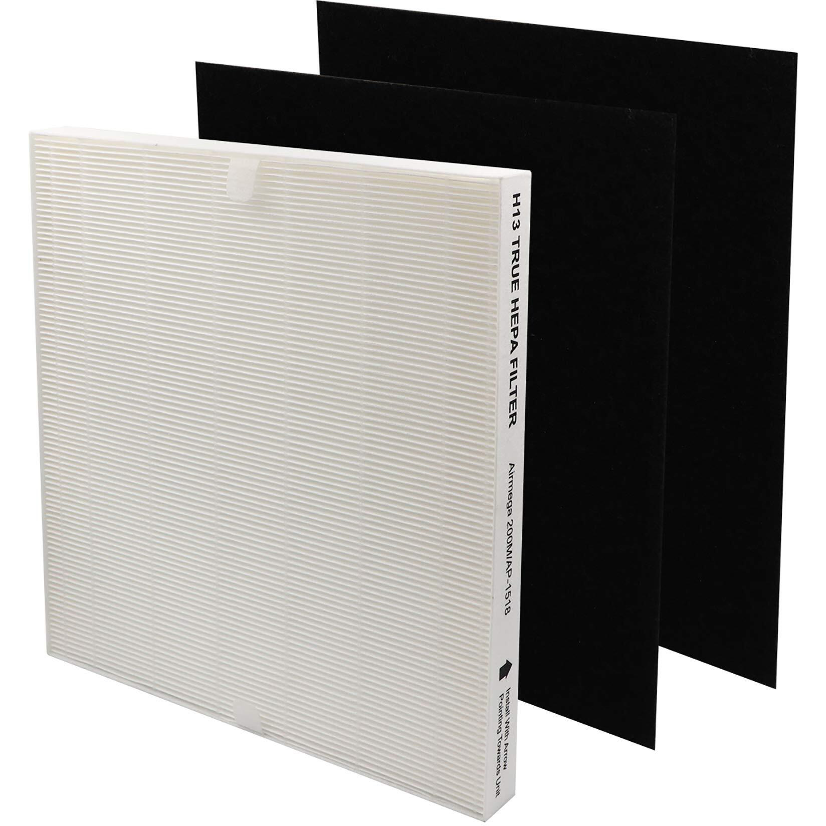Flintar H13 True Hepa Replacement Filters  Compatible With Coway Air Purifier Ap-1512Hh And Airmega 200M  H13 Grade True Hepa And 2 Activated Carbon Filters (1-Pack)