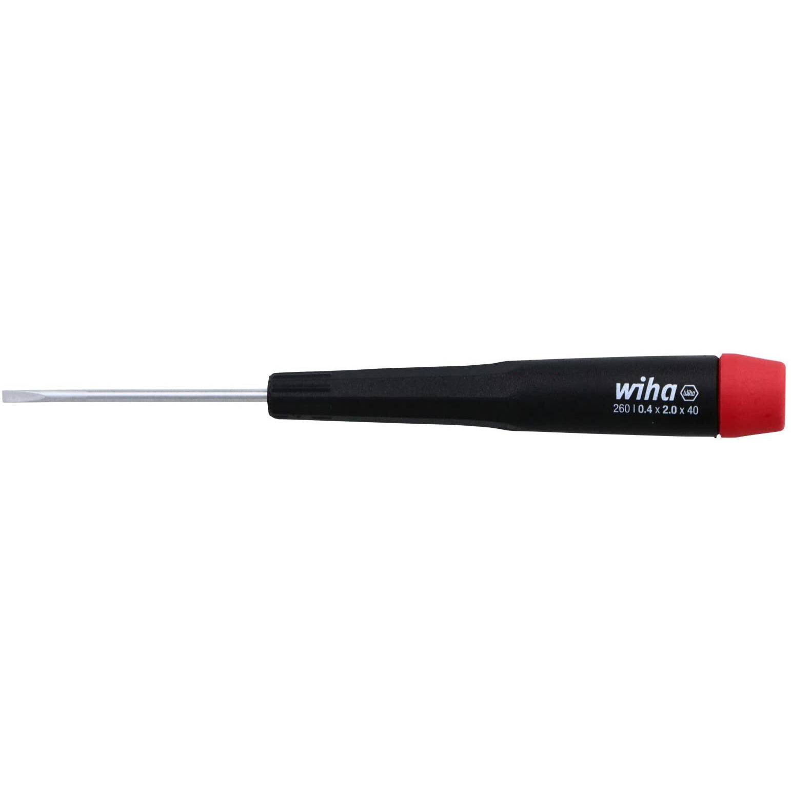 Wiha 96020 Slotted Screwdriver With Precision Handle  2.0 X 40Mm