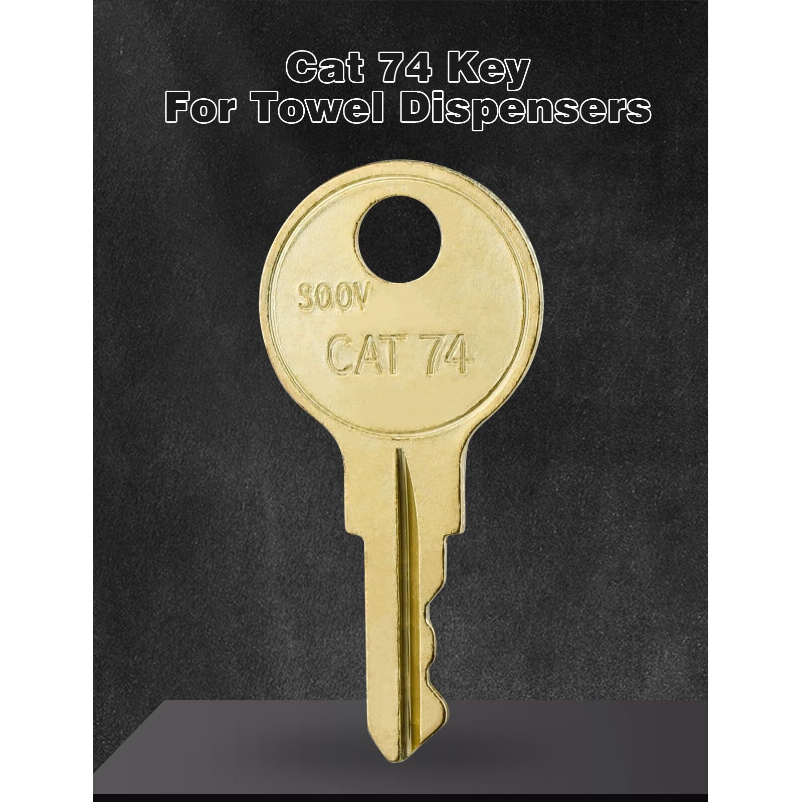 Dispenser Keys For Bobrick  10-Pack 33043 Cat74 Toilet Paper Towel Dispenser Key Compatible With Janitor Bobrick Cat 74 Dispenser