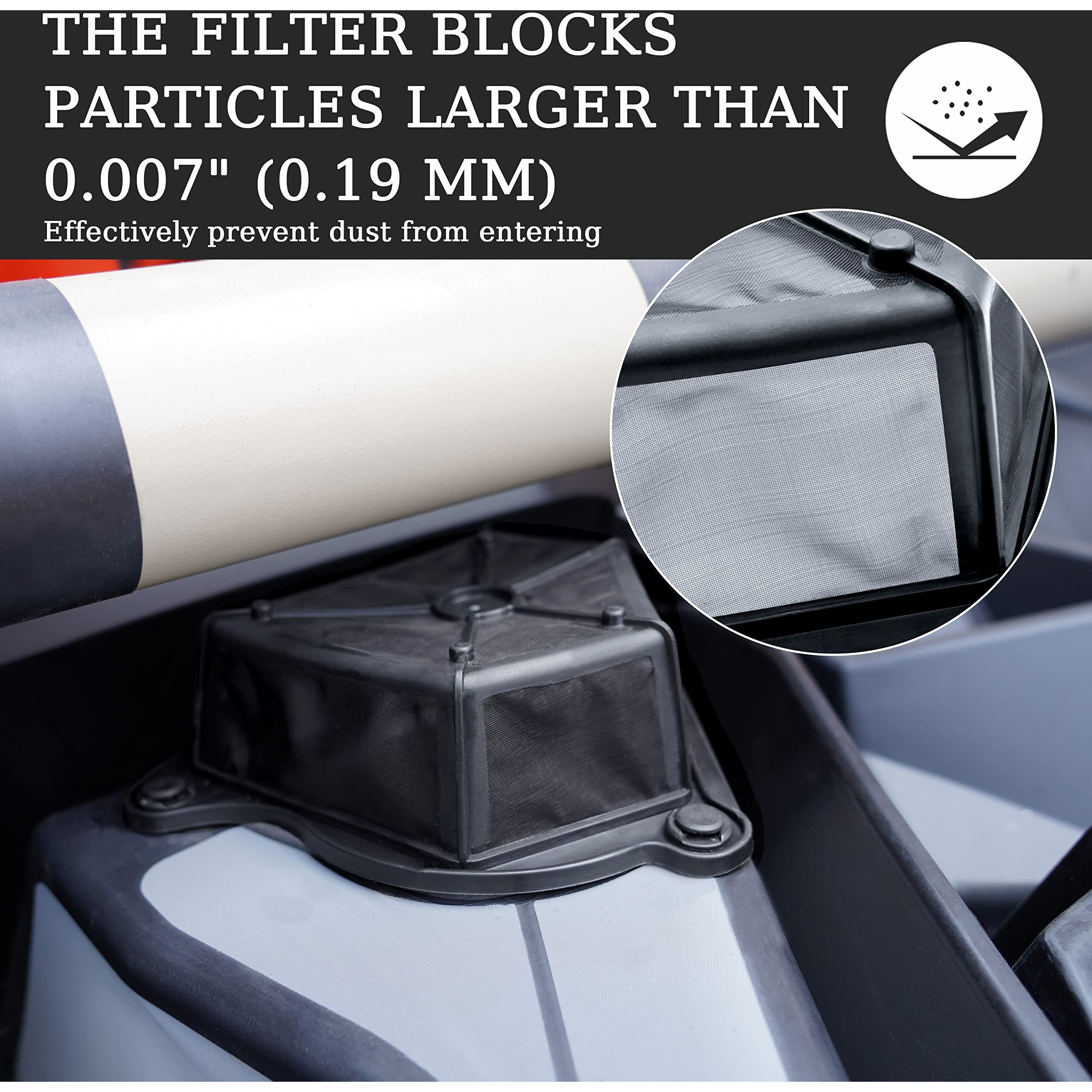 Sautvs Air Intake Pre-Filter For Can-Am Maverick X3  Black Plastic Air Intake Pre Filter Kit For Can Am Maverick X3 Max Turbo Accessories (1Pc  Replace 715004266)