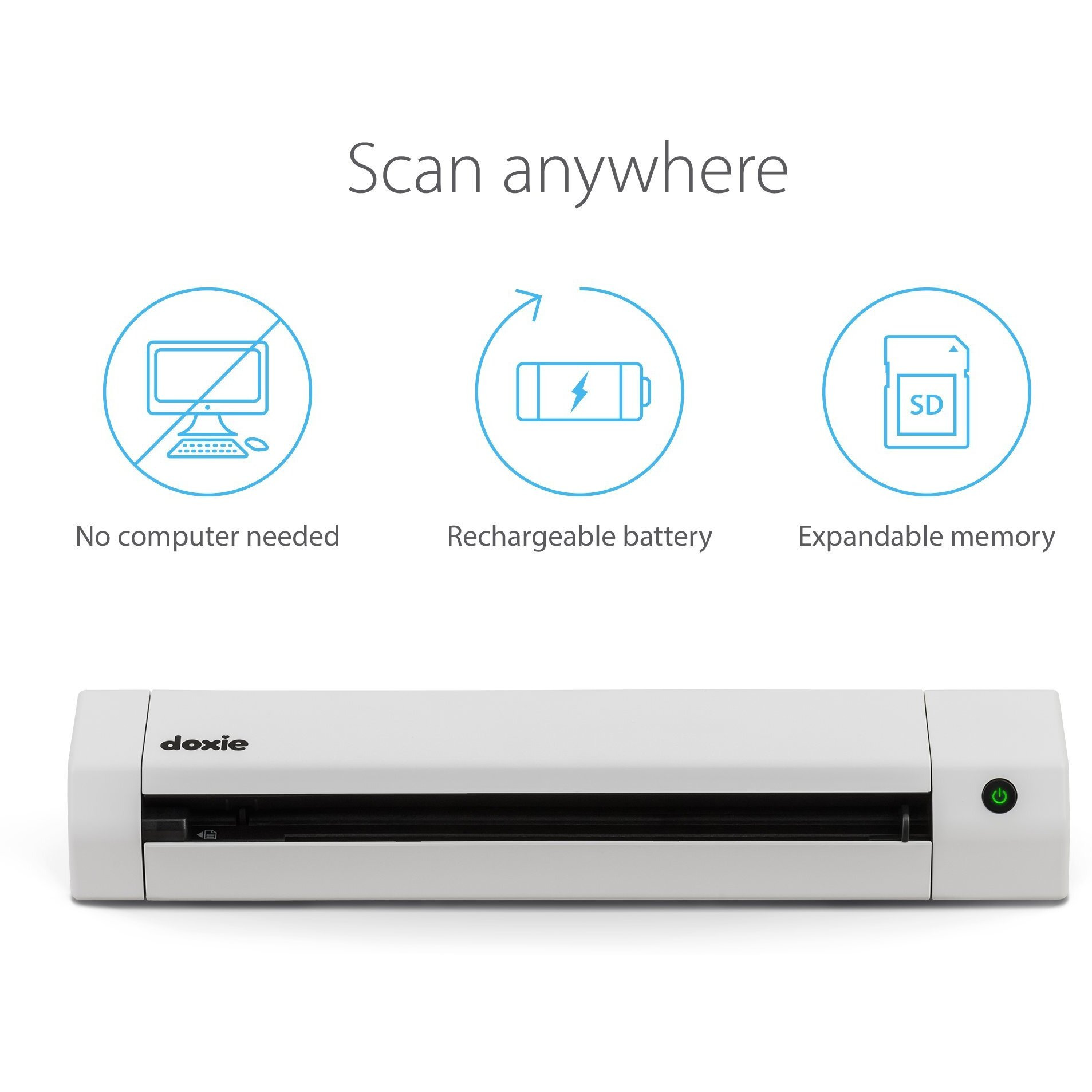 Doxie Go Se - The Intuitive Portable Document Scanner With Rechargeable Battery And Easy Software For Home  Office  Or Work From Home