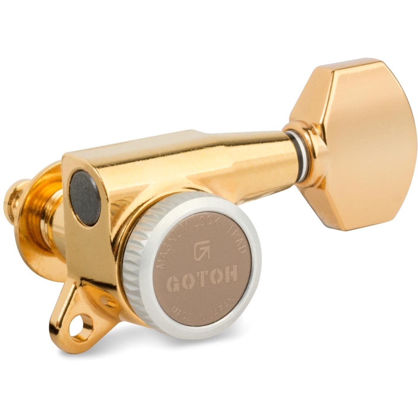 Gotoh Magnum Lock-Trad 6-In-Line Guitar Tuners  Gold