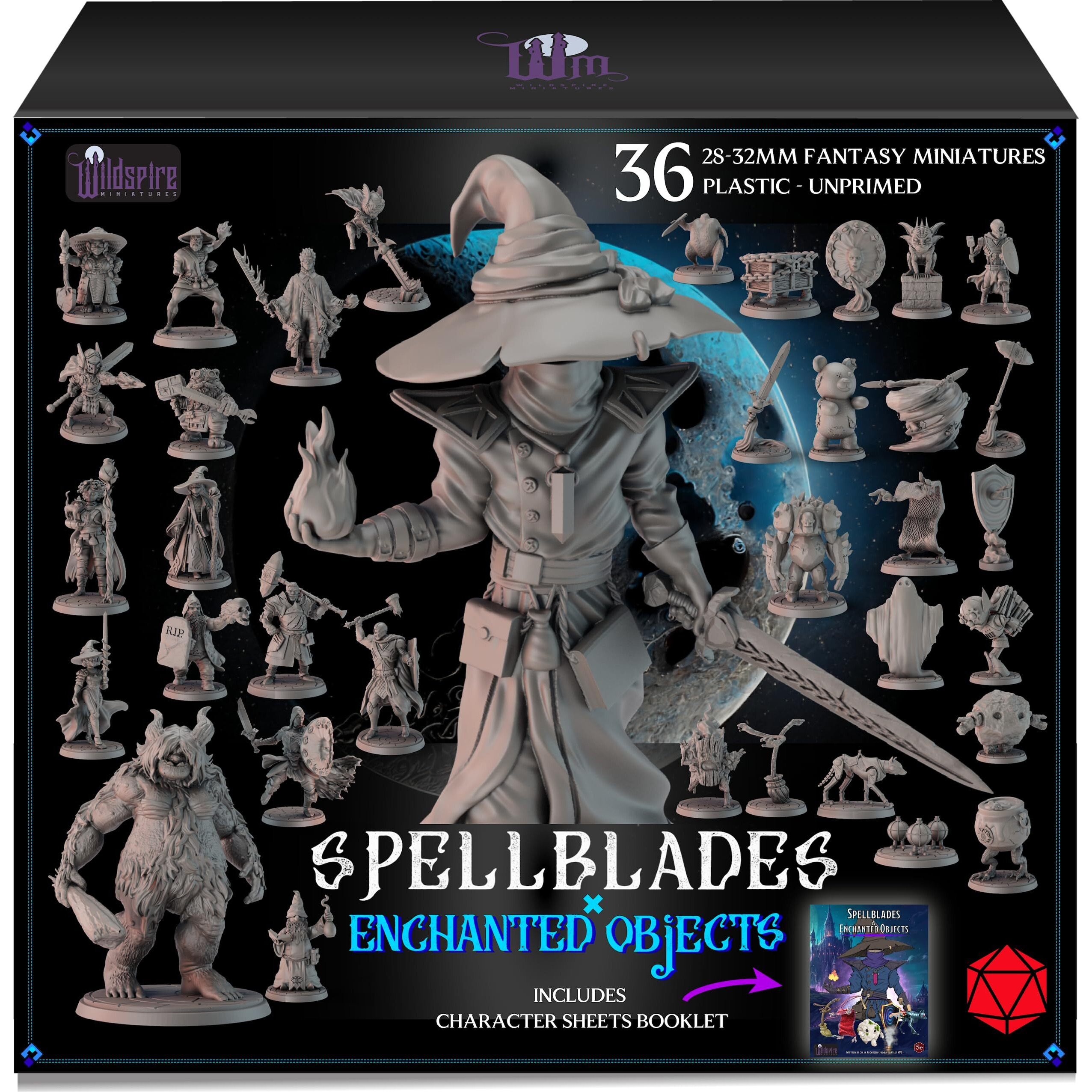 Wildspire Spellblades & Enchanted Objects For Dnd Miniatures 28Mm-32Mm Characters  Npc & Animated Objects For Dnd 28Mm Dungeons & Dragons Miniatures Bulk D&D Miniatures Dnd Minis Dnd Figures