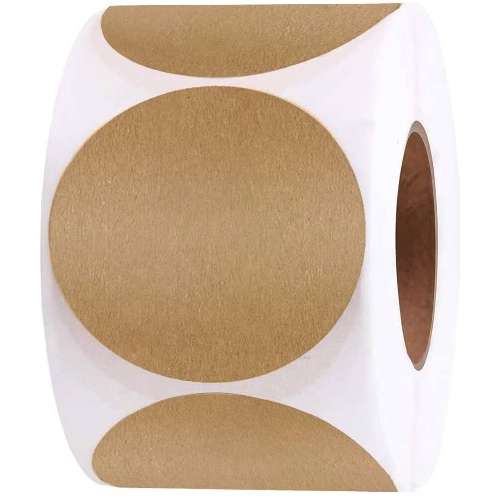 500 Pcs Jar Label Stickers Water Resistant Stickers Labels For Jars Gift Tags Oil Bottle Cosmetic Storage Bin Canning Mason Jar Food Container Freezer Organization 2 Inch