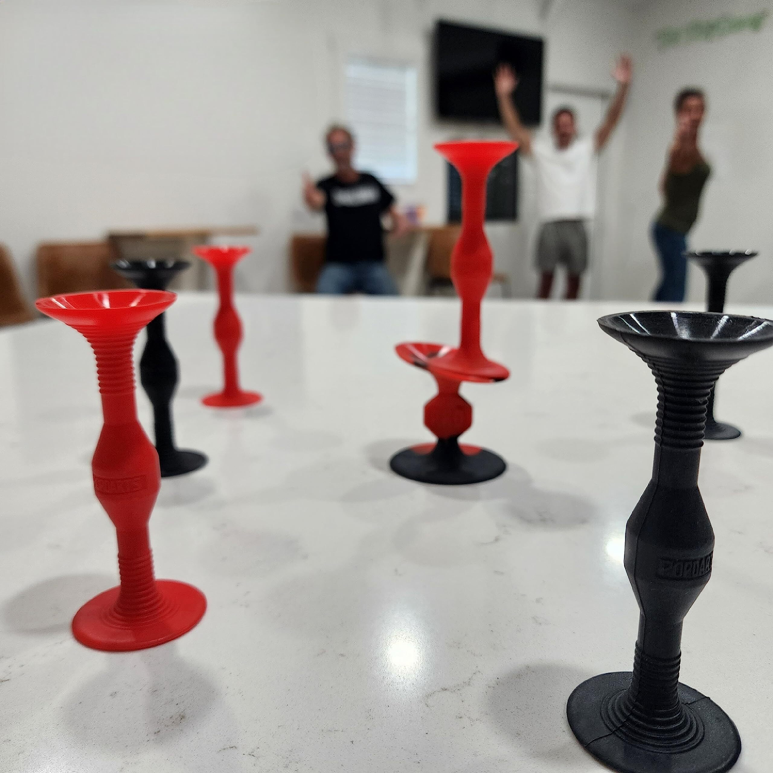 Popdarts Pro Pack Game Set (Red & Black) - Indoor  Outdoor Suction Cup Throwing Game - Competition With A Pop