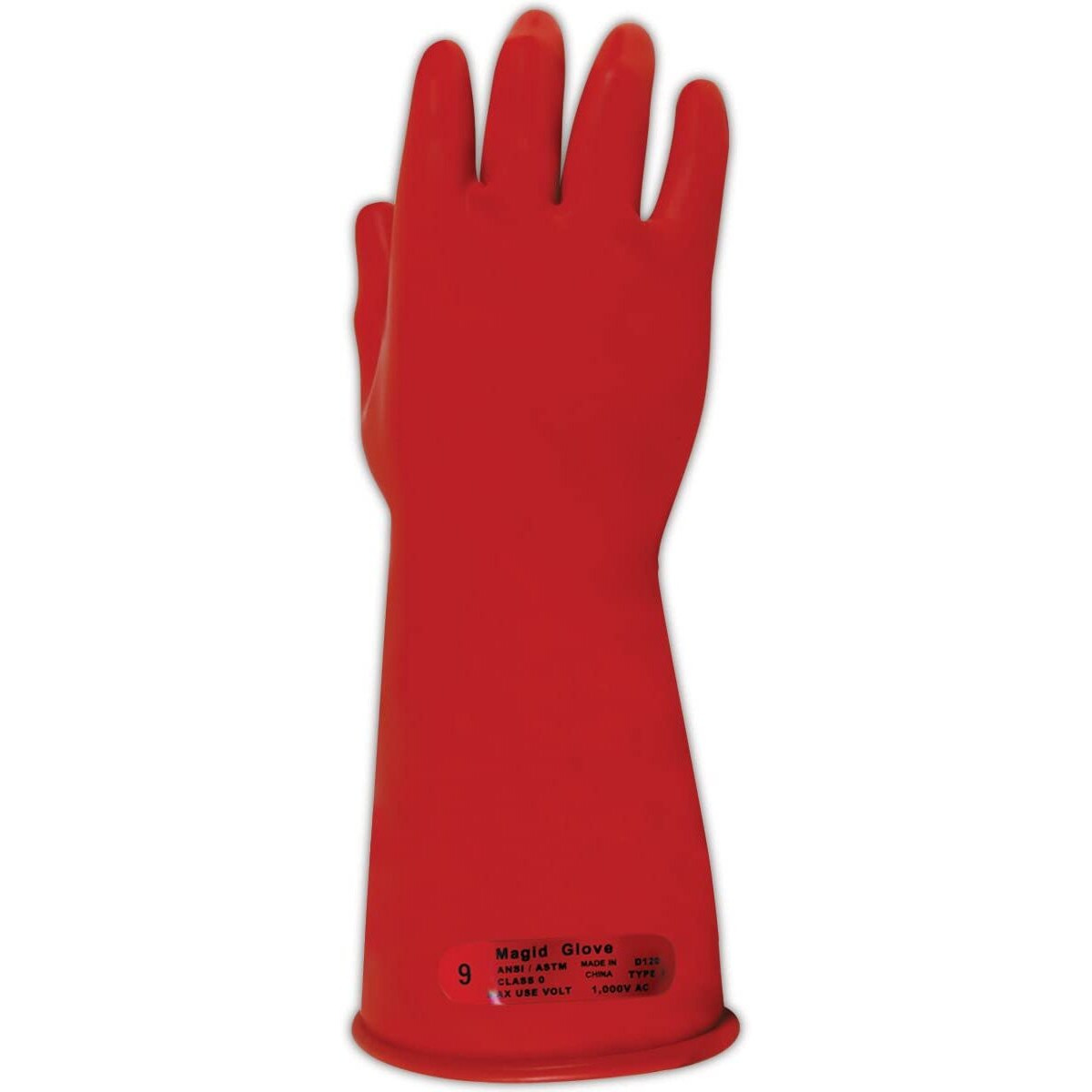 Magid Insulating Electrical Gloves  Size 10  Class 0 | Cuff Length - 11""  Lineman Gloves  Electrician Gloves  Voltage Gloves  M011R10