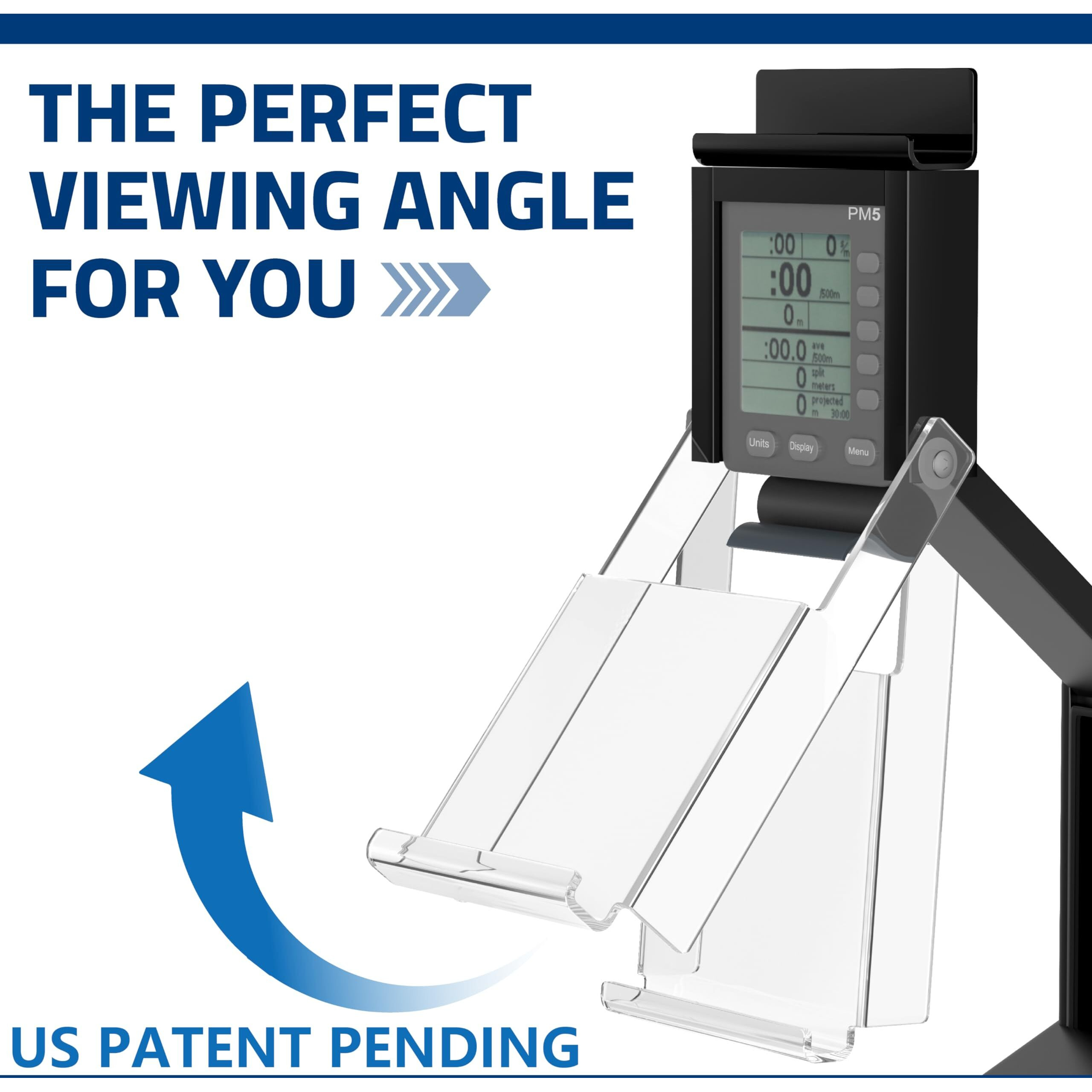 Phone & Tablet Holder Compatible With Concept 2 Rowing Machine Pm5  Phone & Tablet Mount  2-In-1 Tablet Stand For Model D&E And Rowerg  Patent Pending