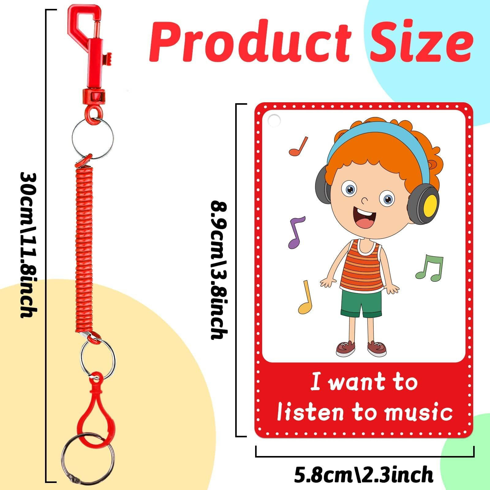 40Pcs Autism Communication Cards For Speech Delay Children And Adults Special Needs Visual Aid Language Learning Cue Cards Special Ed Feelings Emotions Flash Cards For Autism Communication