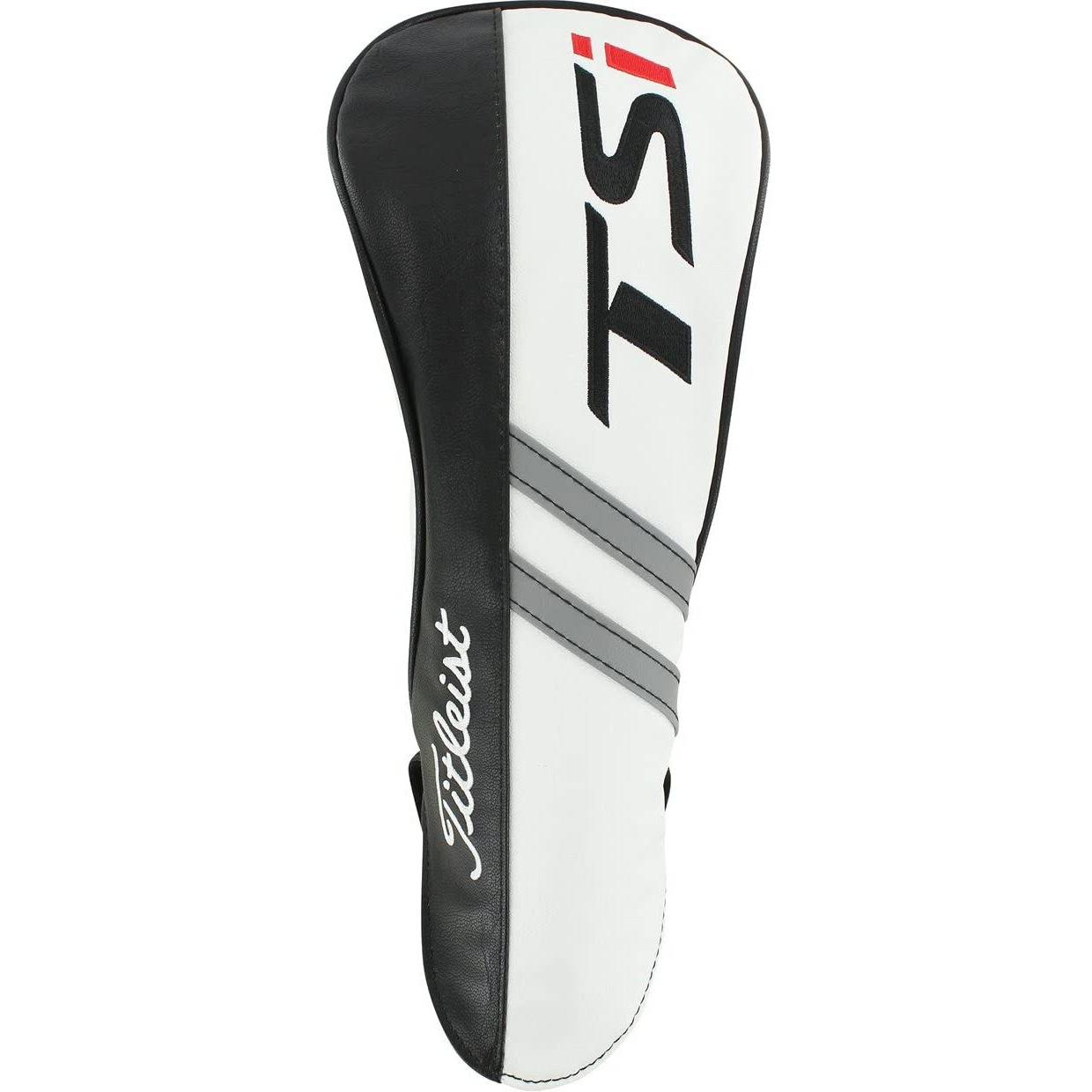 New Titleist Golf Tsi Fairway Wood Headcover Leather Cover - Black White Red