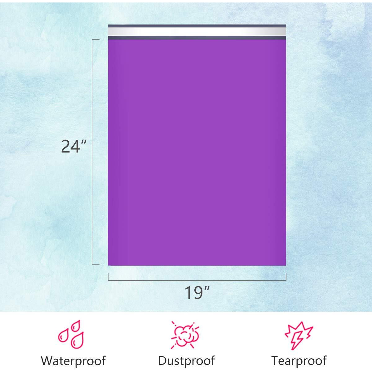 Ucgou Poly Mailers 19X24 Inch Purple 50 Pack Extra Large Shipping Bags Strong Thick Mailing Envelopes Self Seal Adhesive Waterproof And Tear Proof Boutique Postal For Clothing Quilt And More