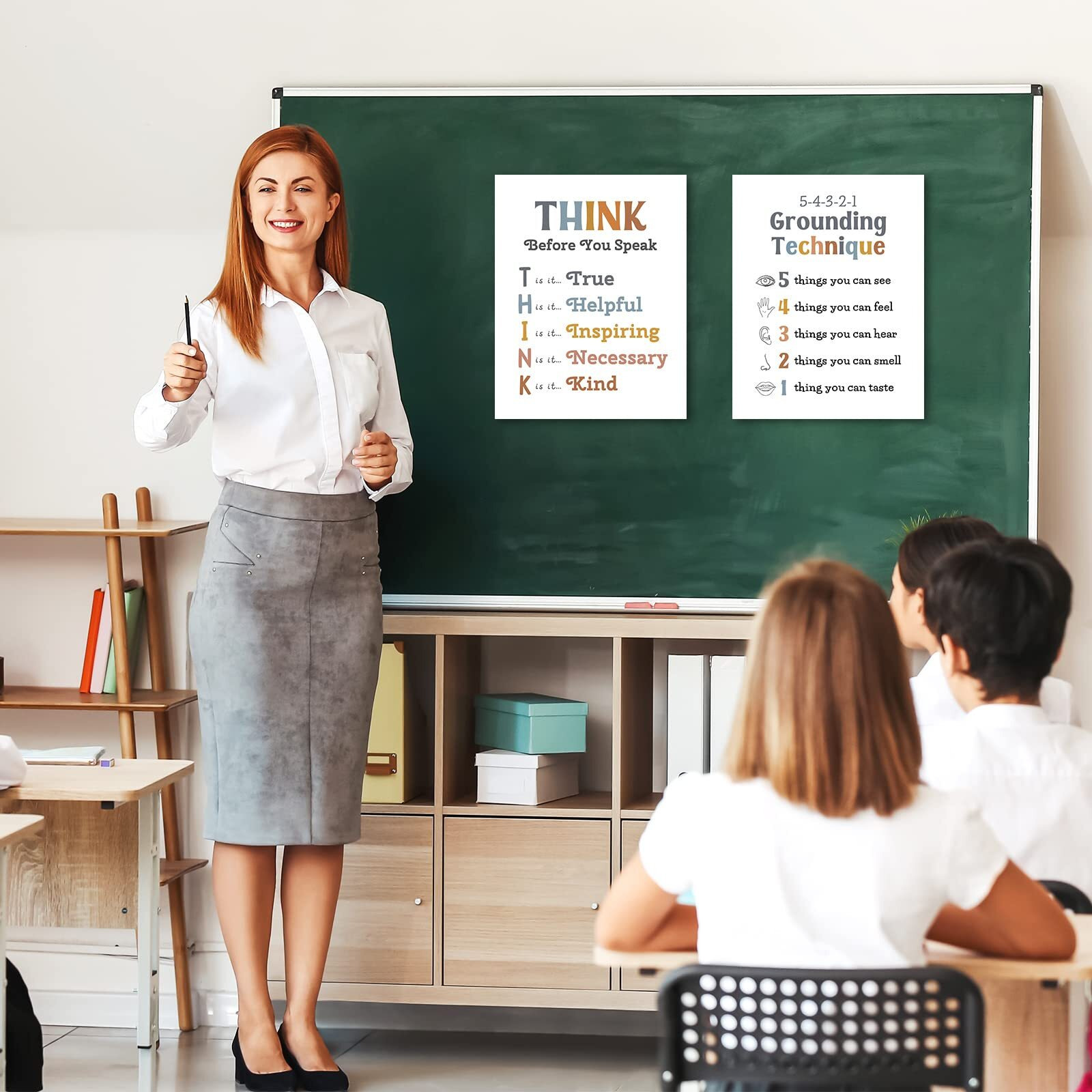 Whaline 12 Sheets Calming Corner Classroom Posters Boho Mental Health Feelings Chart Back To School Calm Down Coping Skills Educational Therapy Posters For Preschool Classroom Decor  11 X 14 Inch