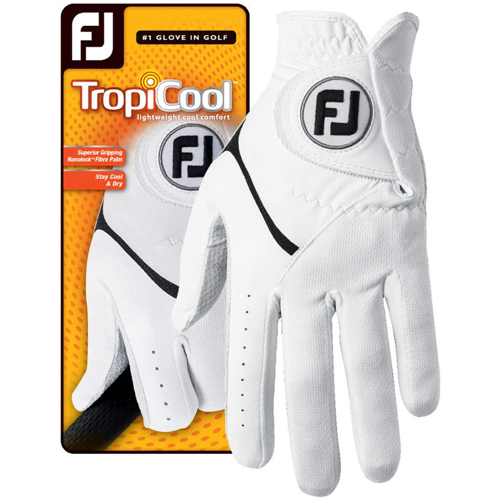Footjoy Tropicool Gloves  White  Medium/Large