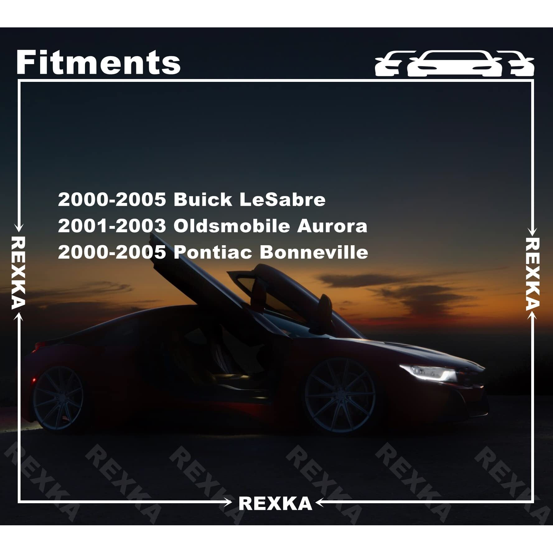 Rexka 20Pcs Door Trim Panel Retainer Clips 25707329 For Gm Buick Lesabre Lucerne Oldsmobile Aurora Oldsmobile Aurora