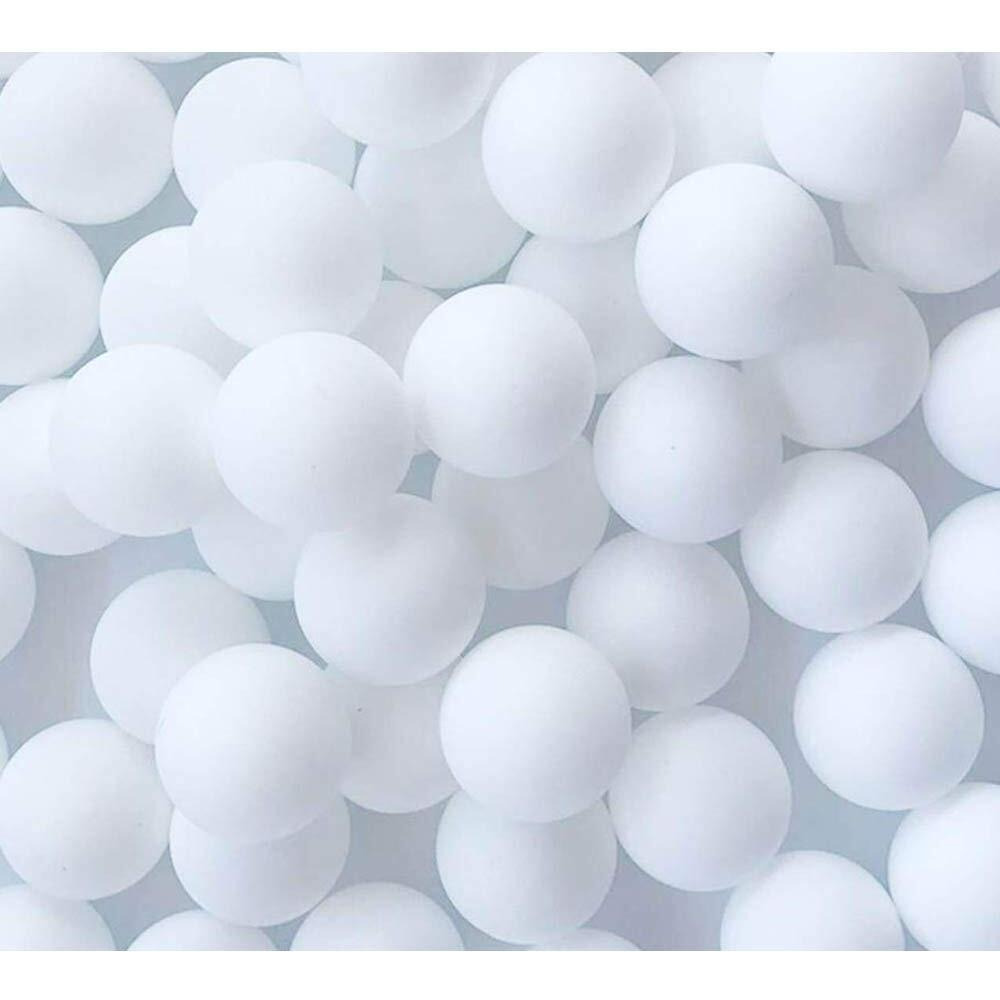 Jedulin 40Mm Ping Pong Balls  50 Pack Assorted Colored Tennis Balls Multi Color Plastic Balls Fun Beer Ping Pong Balls Bulk For Beer Pong Balls  Arts And Craft  Party Decoration  Cat Balls (White)