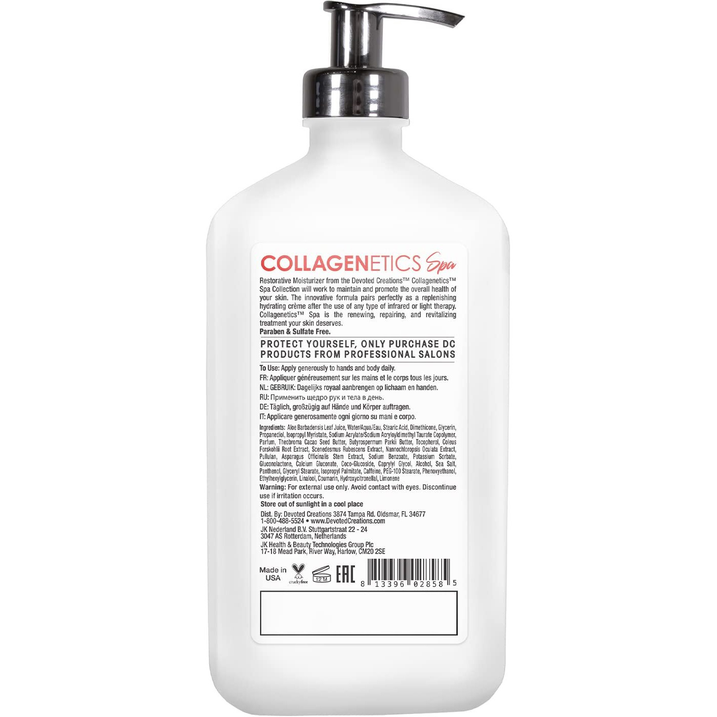 Devoted Creations Collagenetics Spa Restorative Moisturizer 18.25 Oz