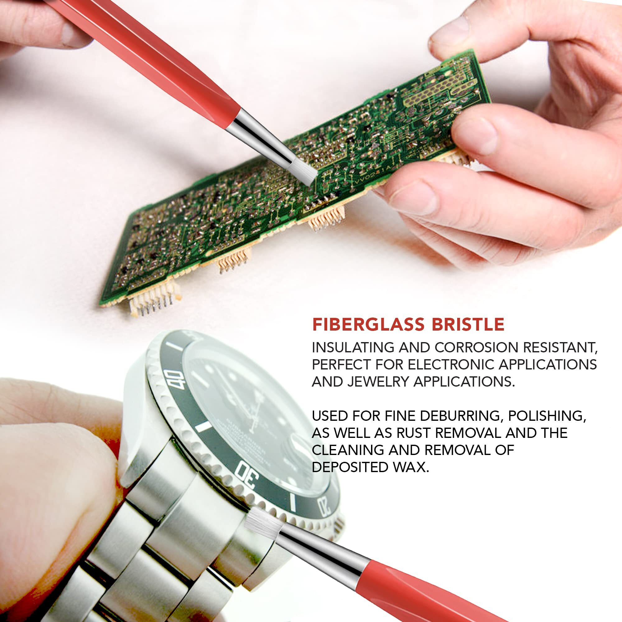 Pixiss Scratch Brush Refills  24 Pack  Premium Fiberglass  Jewelry Making  Metal Polishing  And Finish Refills