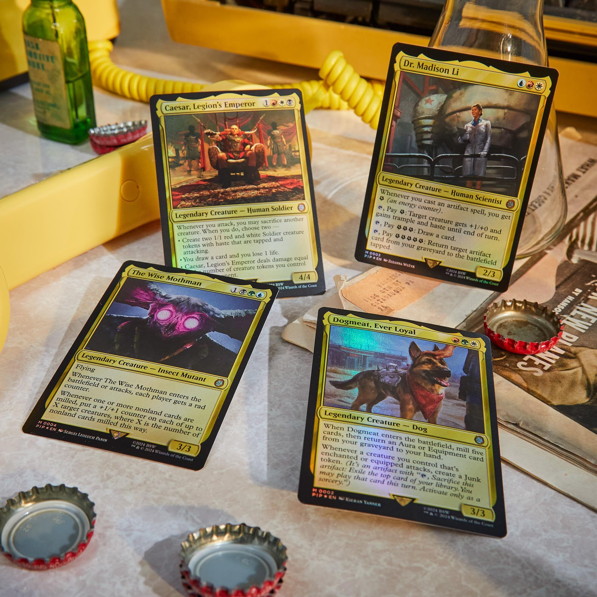 Magic The Gathering Fallout Commander Deck Bundle - Includes All 4 Decks (1 Hail Caesar  1 Scrappy Survivors  1 Science  And 1 Mutant Menace)