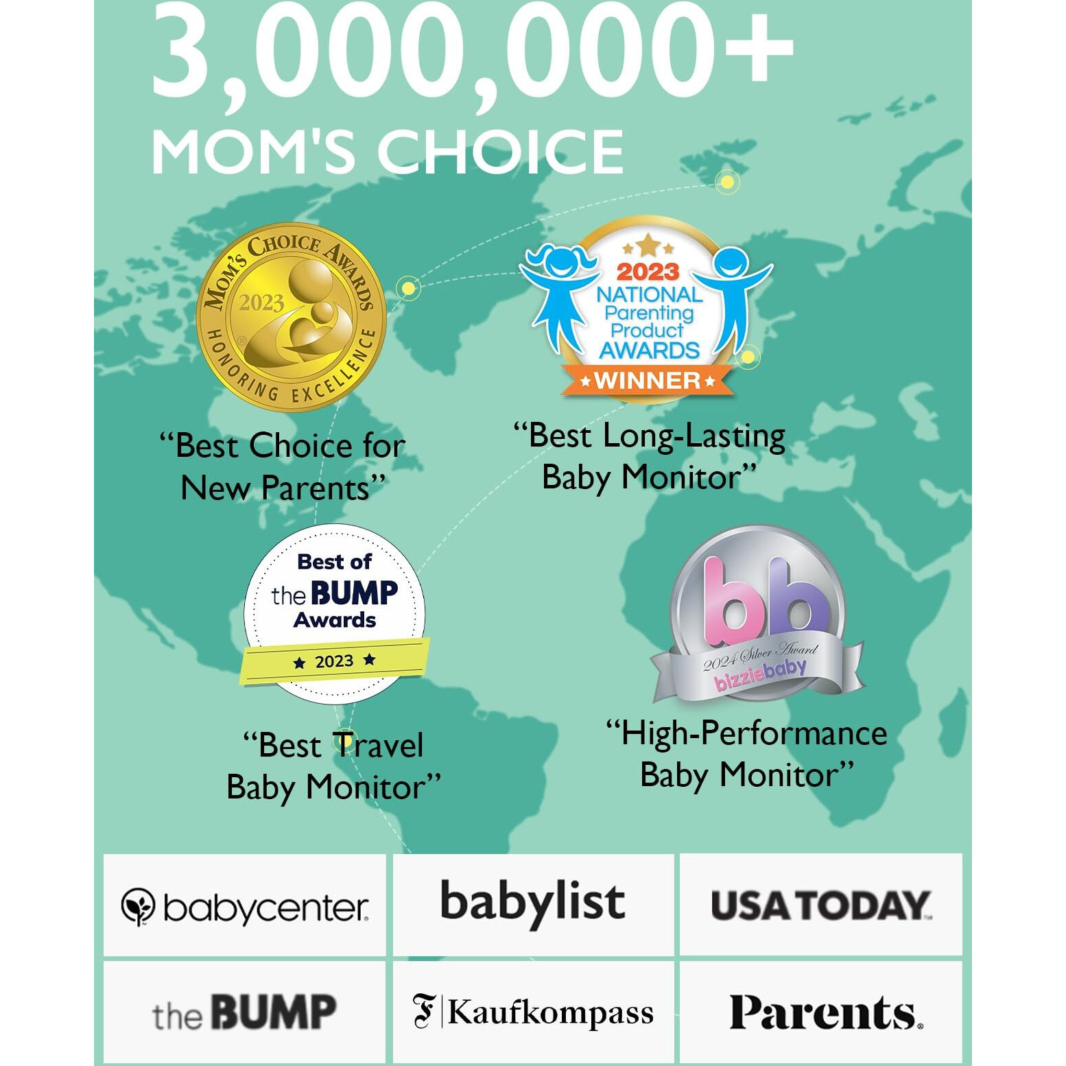 Momcozy Video Baby Monitor  1080P 5"" Hd Baby Monitor With Camera And Audio  Infrared Night Vision  5000Mah Battery  2-Way Audio  Temperature Sensor  Lullabies And 960Ft Range  Ideal For New Moms