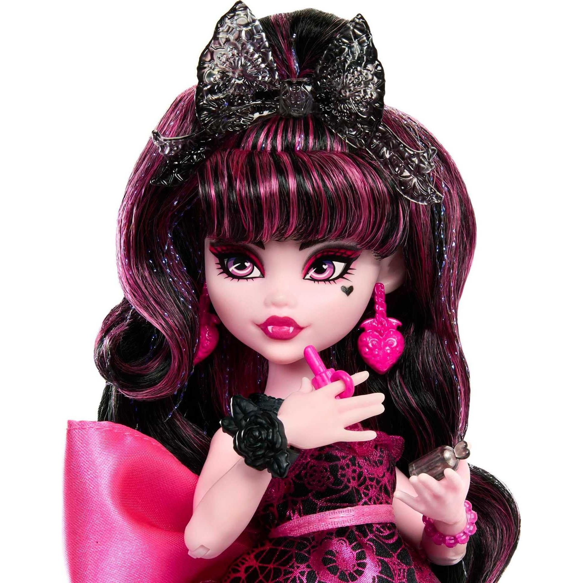 Monster High Monster Ball Doll  Draculaura In Party Dress With Themed Accessories Including Chocolate Fountain