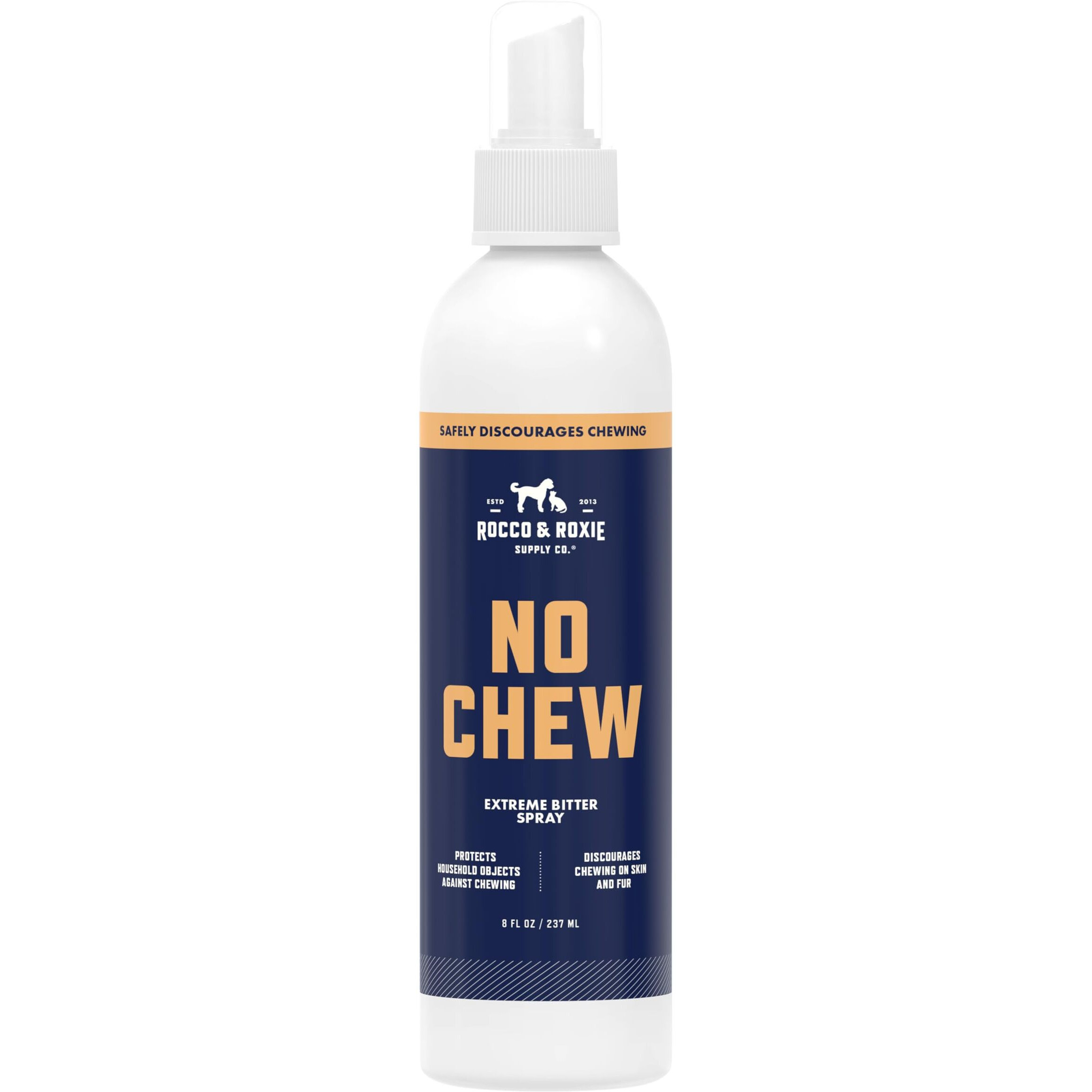 Rocco & Roxie No Chew Spray For Dogs  More Yuck Than Bitter Apple  Dog Training & Behavior Aids To Stop Chewing  Best Alcohol-Free Anti Chew  Puppy Deterrent Formula For Puppies And Cats