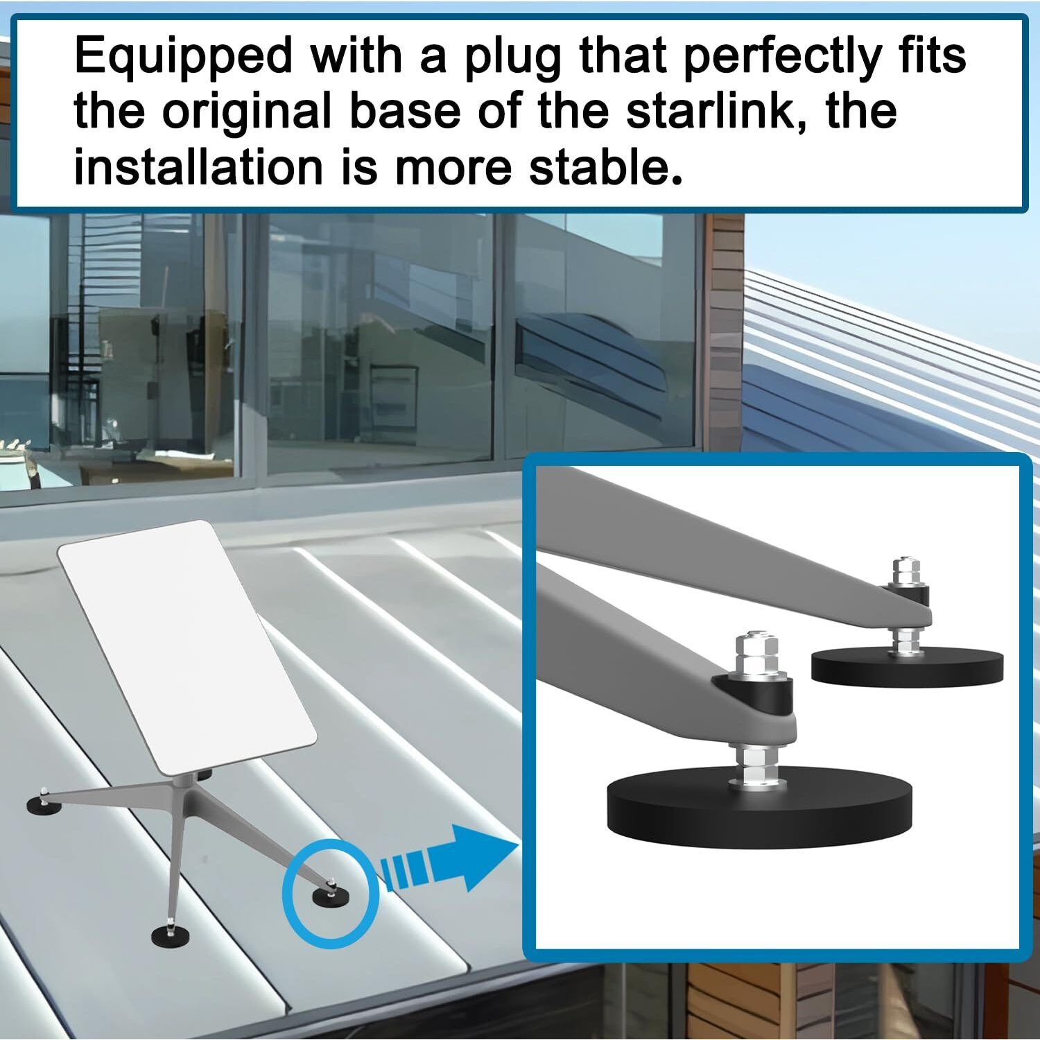 280Lb Starlink Magnetic Roof Mount  Strong Magnet Mounting Kit  Starlink Mounting Kit  Starlink Roof Mount  For Starlink Internet Kit Satellite (The Starlink Original Mount Not Included)