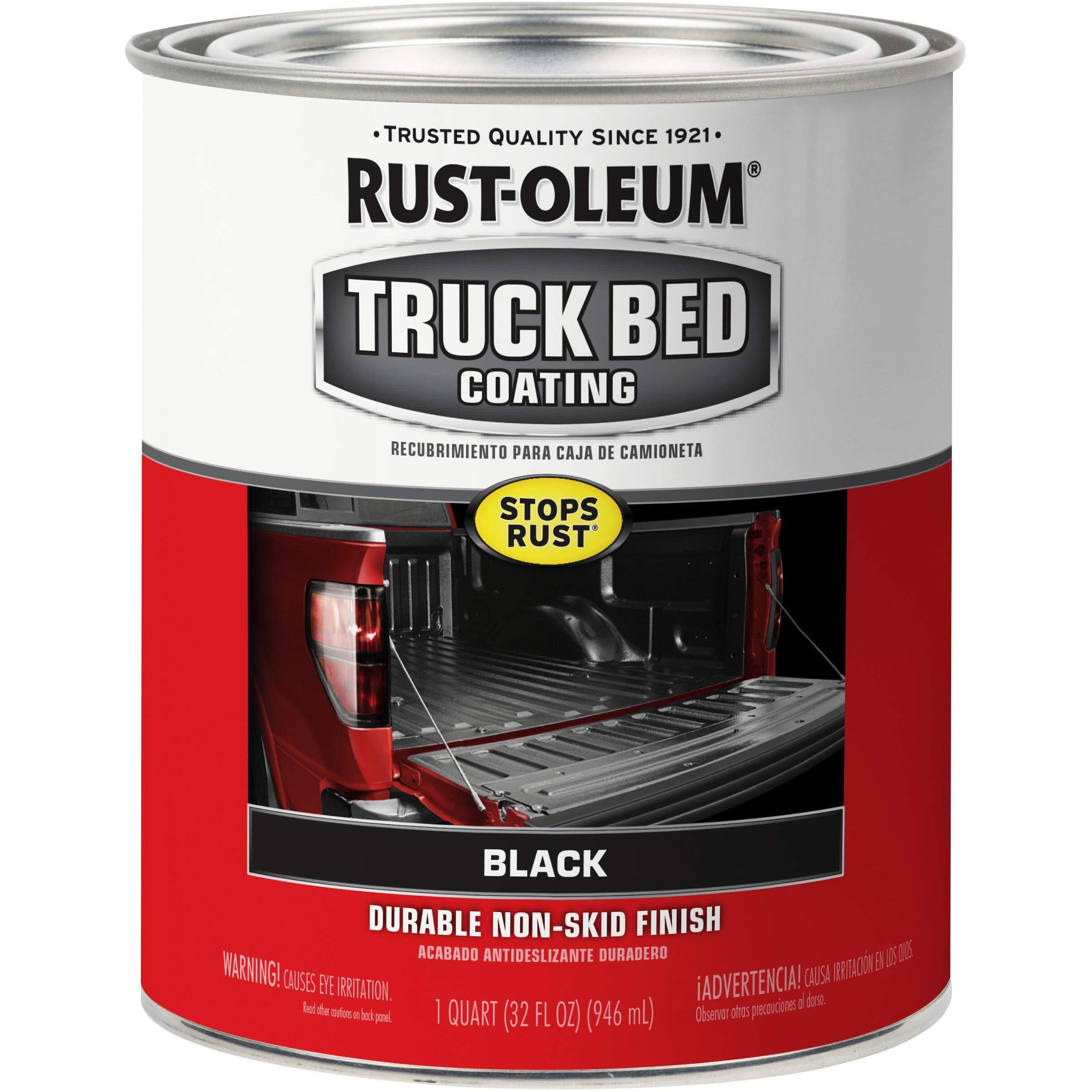 Rust-Oleum 342668 Automotive Truck Bed Coating  Quart  Black  32 Fl Oz
