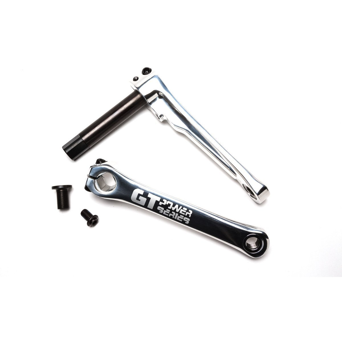 Gt Power Series Alloy Crank Set  Chrome  175Mm