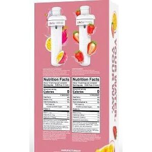 Cirkul 32Oz Rose Gold Stainless Steel Water Bottle Starter Kit With Rose Gold Lid And 2 Flavor Cartridges (Strawberry & Passion Fruit Dragon Fruit)