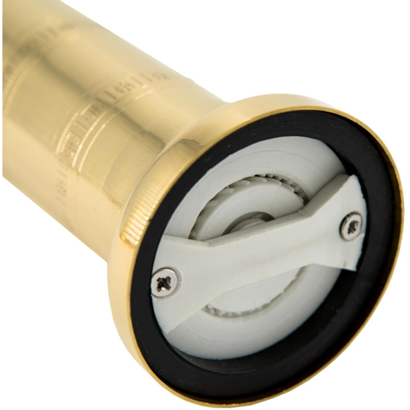 Alexander Home The Original Greek Salt Mill 9 Inch Tall | European Salt Mill Grinder With Crank Handle | Manual Salt Grinder | Salt Refillable - Brass