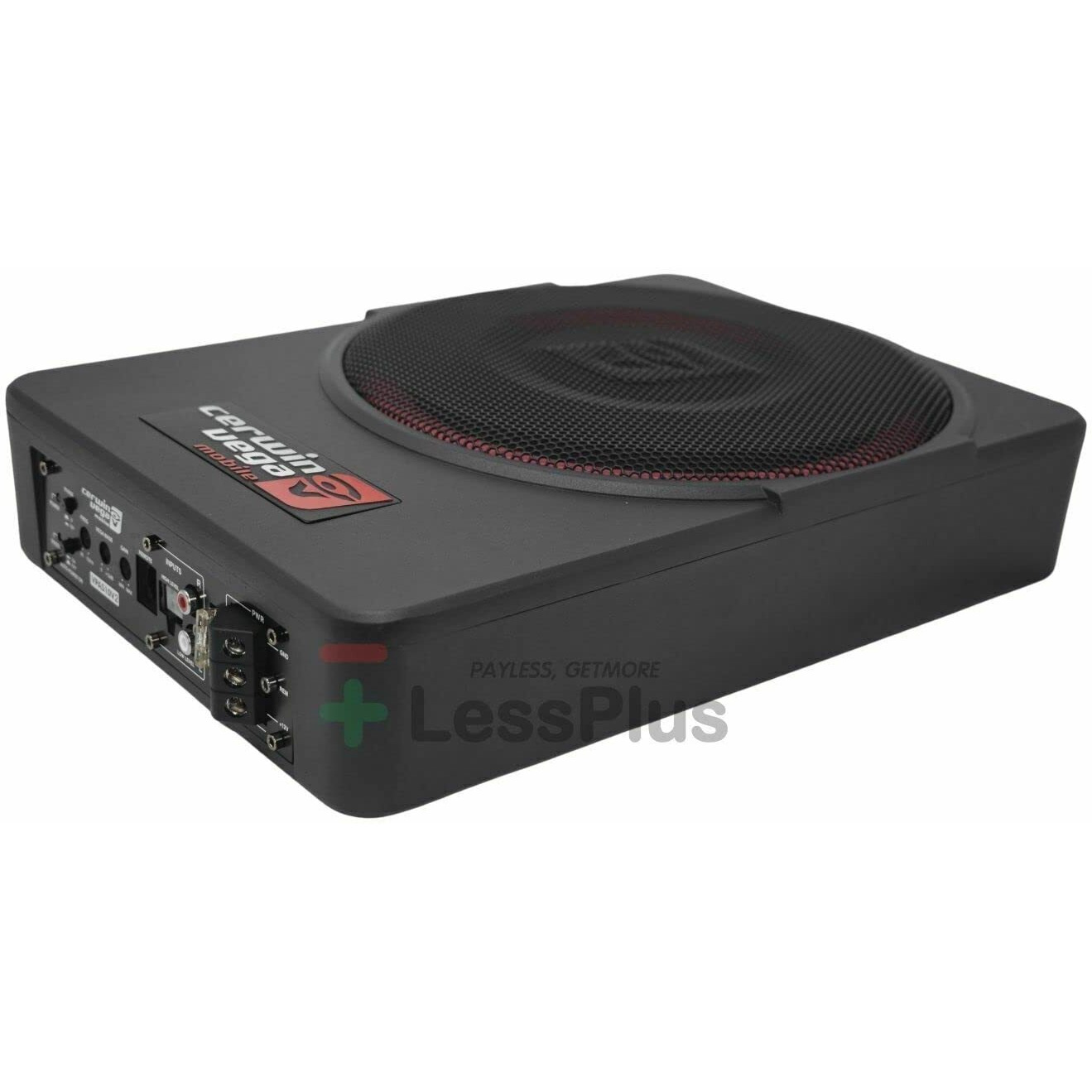 Cerwin Vega Vpas10V2 10"" 550W Max / 200W Rms Low Profile Active Powered Subwoofer With Built In Amplifier Module For Working With All Vehicles