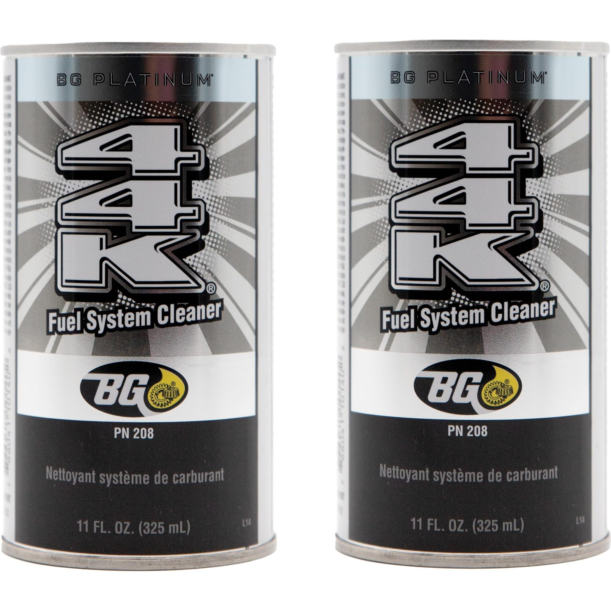 2 Pack Bg 44K Fuel System Cleaner Power Enhancer 11 Oz Cans