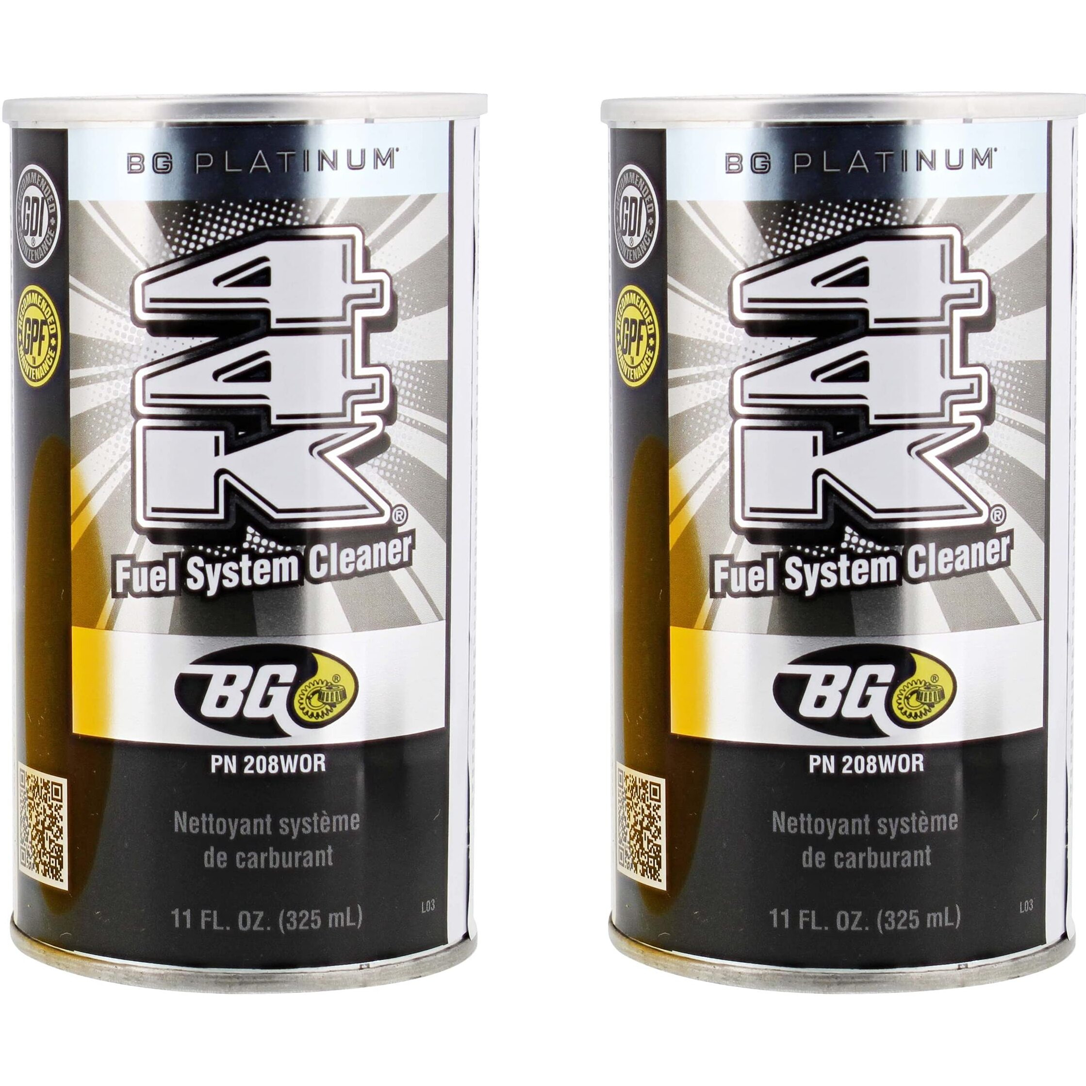 2 Pack Bg 44K Fuel System Cleaner Power Enhancer 11 Oz Cans