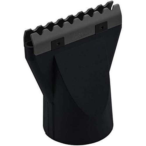 Parlux 385 Powerlight Ionic And Ceramic White Hair Dryer And M Hair Designs Hot Blow Attachment Black (Bundle 2 Items)