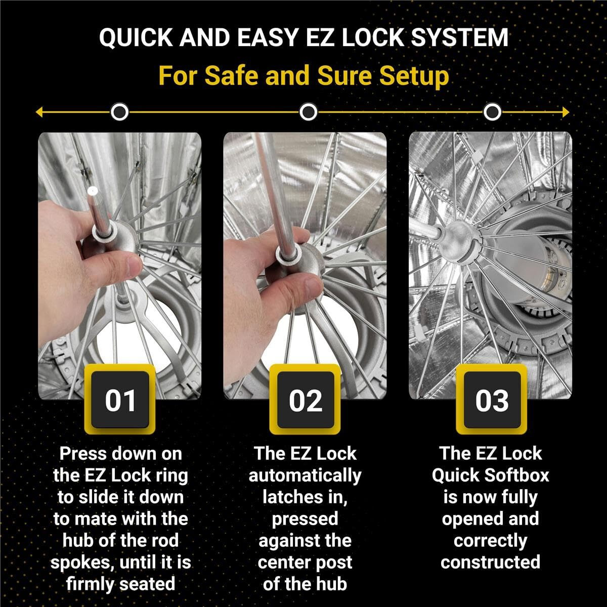 Glow Ez Lock 34"" Collapsible Silver Beauty Dish Softbox W/Bowens Mount Speedring And Deflection Disk  16 Ribbed Design Soft Box W/Silver Interior For Perfect Lighting And Beauty Dish Photography