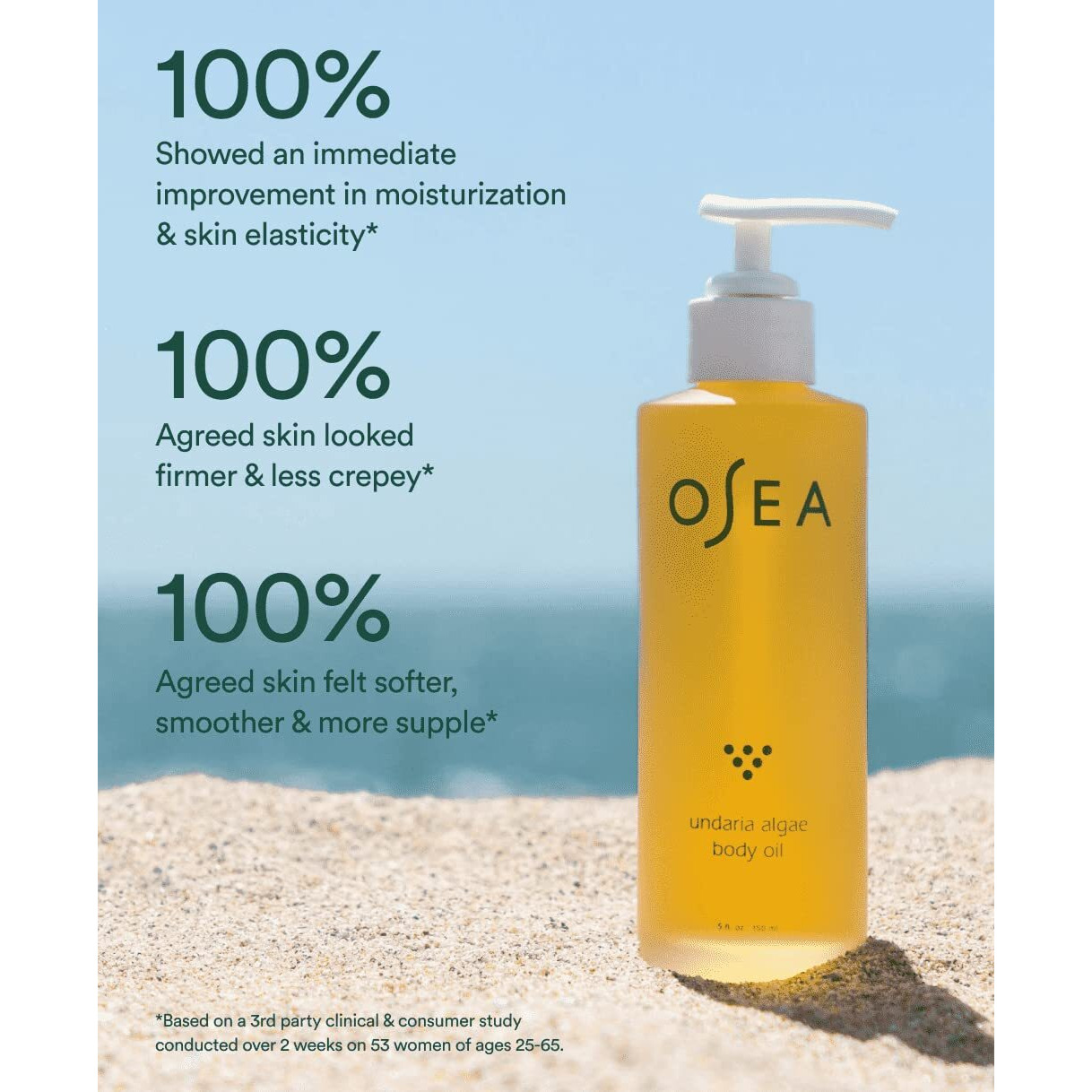 Osea Undaria Algae Body Oil 5 Oz - After Shower Body Oil - Non-Greasy Body Serum & Fast Absorbing Skincare - Clean Beauty & Vegan Seaweed Body Moisturizer For Dry Skin