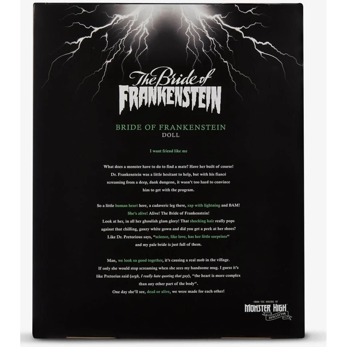 Monster High Frankenstein & Bride Of Skullector 10.5In Doll Set Hdw25 White