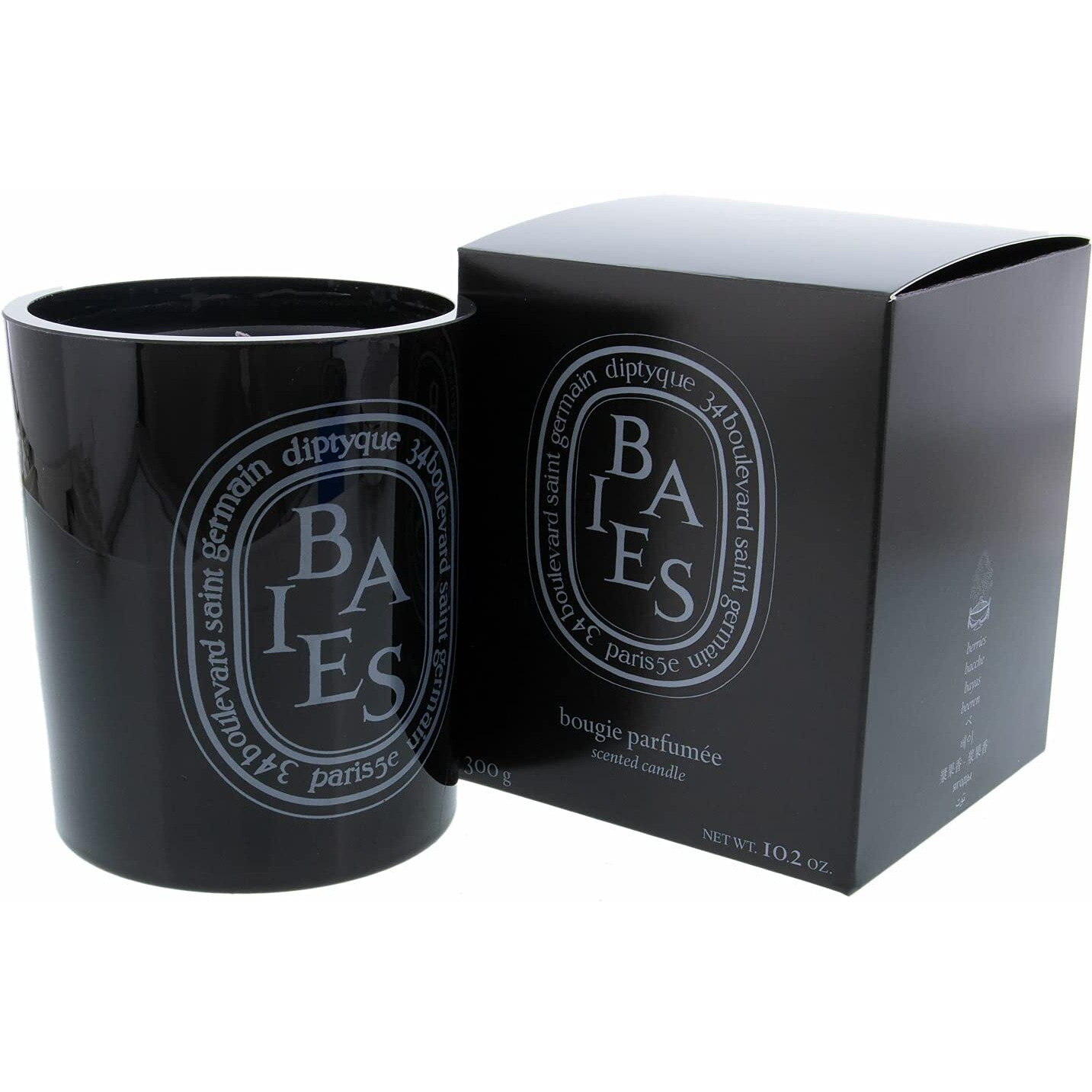 Diptyque Black Baies Floral Candle-10.2 Oz