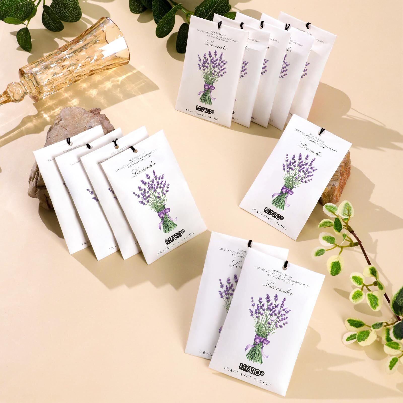 Myaro 12 Packs Lavender Scented Sachets Air Freshener For Drawer And Closet  Long-Lasting Sachets Bags Drawer Deodorizers Fresh Scents  Home Fragrance Sachet For Lover