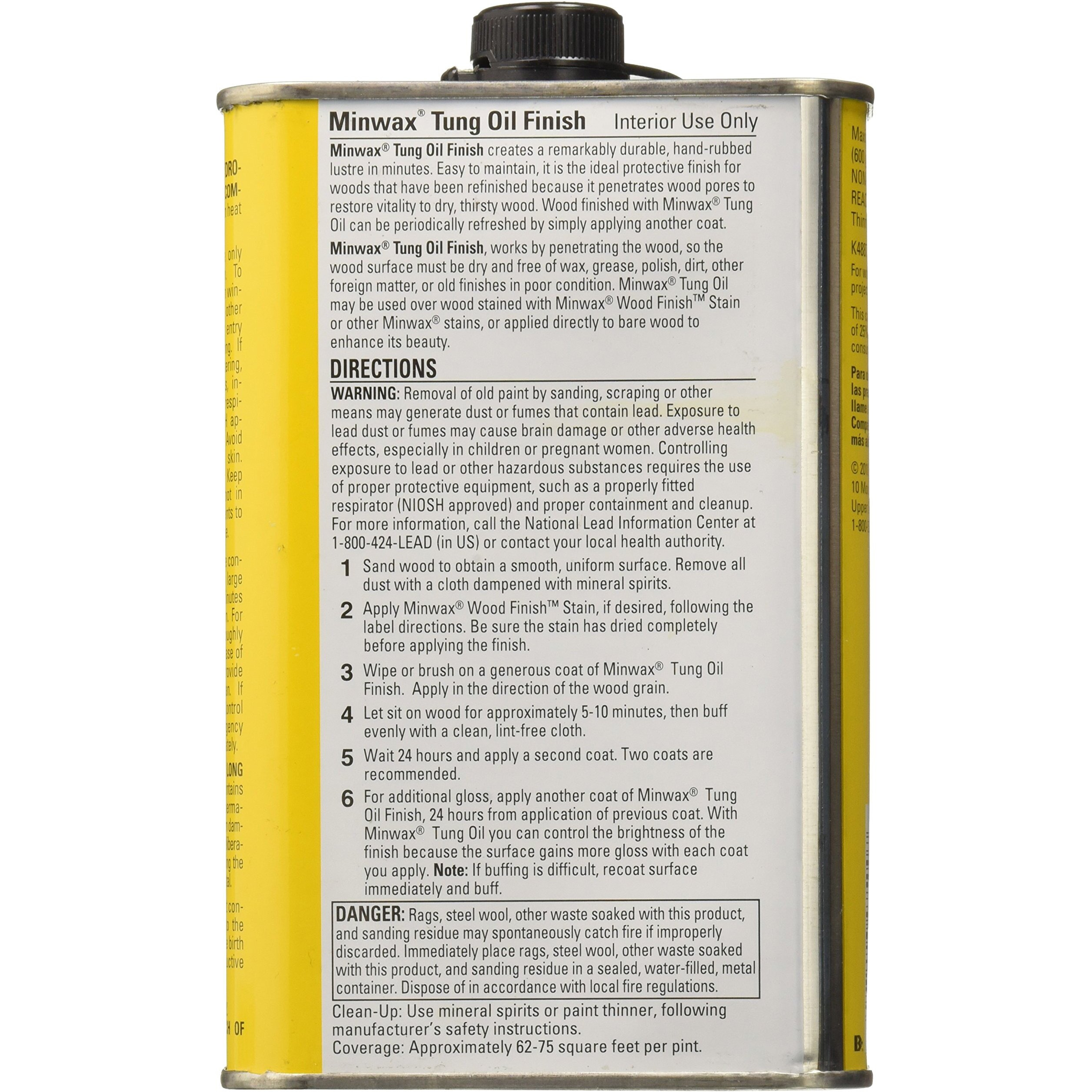 Minwax  Pint 47500000 Tung Oil Finish