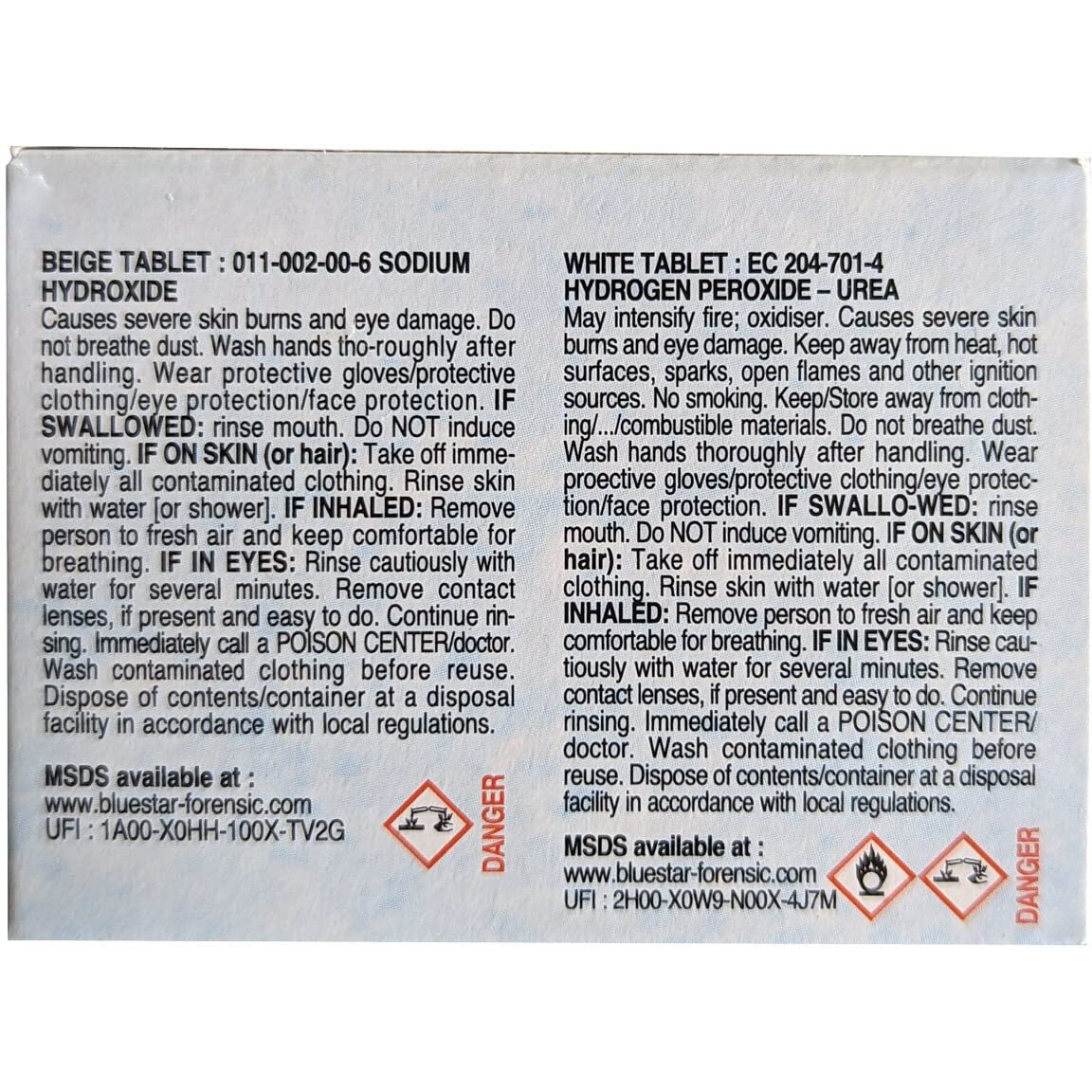 Bluestar Luminol Training Pack (8 Pack)