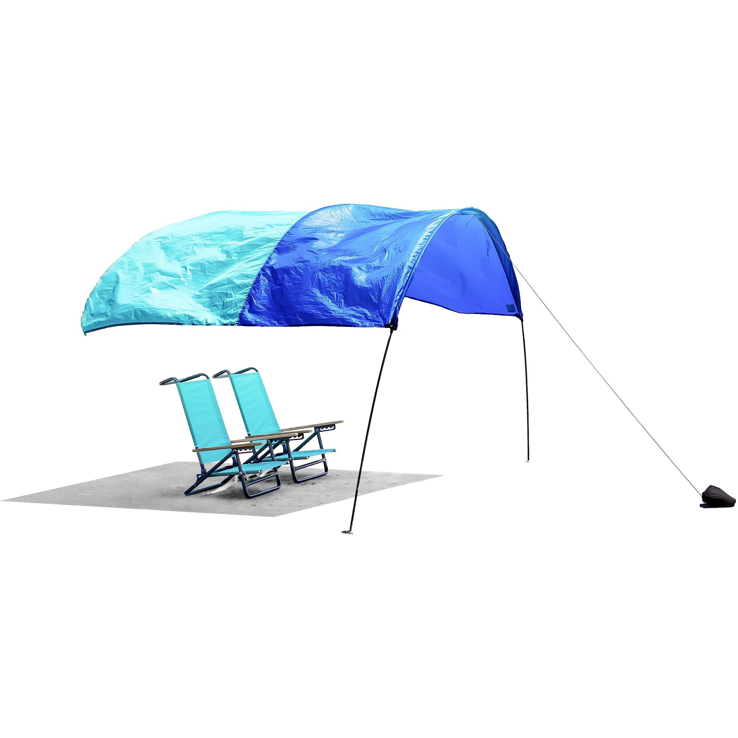Shibumi Shade Mini  World's Best Beach Shade  The Original Wind-Powered Beach Canopy  Provides 75 Sq. Ft. Of Shade  Compact & Easy To Carry  Sets Up In 2 Minutes  Designed & Sewn In America