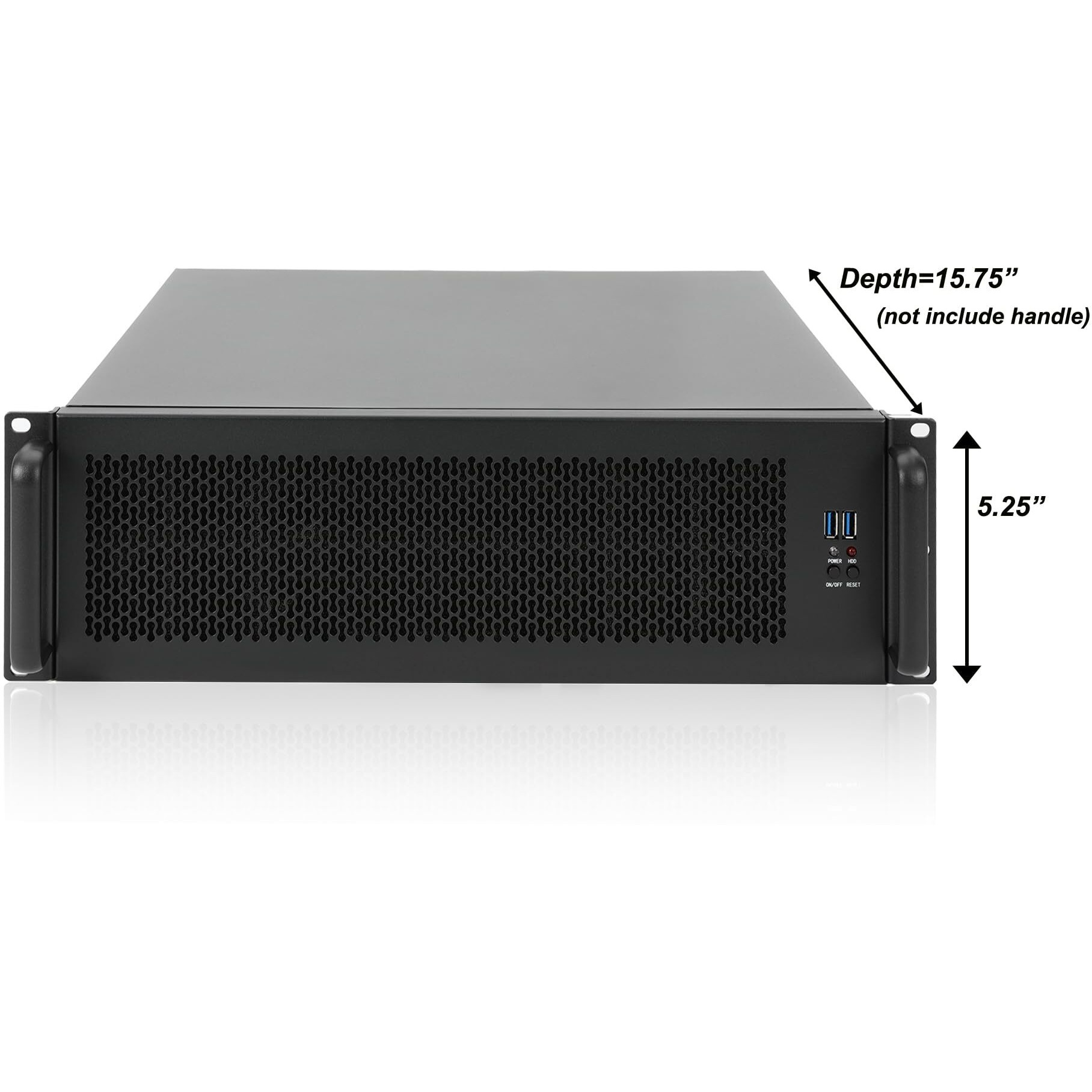 Rackchoice 3U Rackmount Server Chassis Support Liquid Cooling Compatibility Up To Elevated 360Mm Radiator Support Sfx Psu